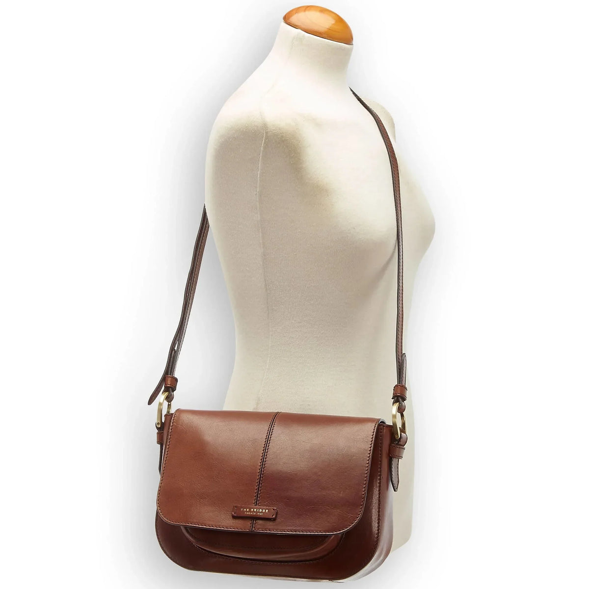 The Bridge Faentina Schultertasche 29 cm - rosso ribes
