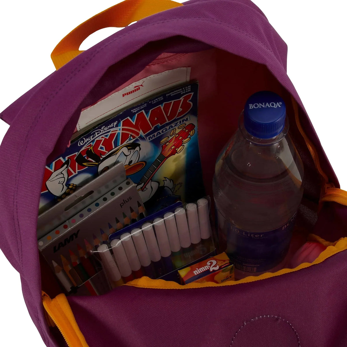 Puma Primary Backpack Rucksack 37 cm - calypso coral-bird graphic