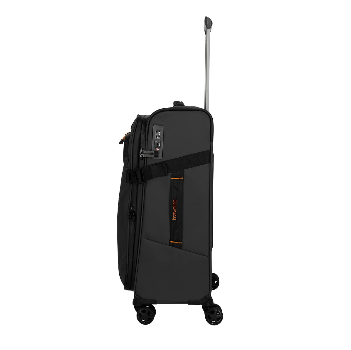 Travelite Briize 4-Rollen Trolley M 67 cm - Schwarz