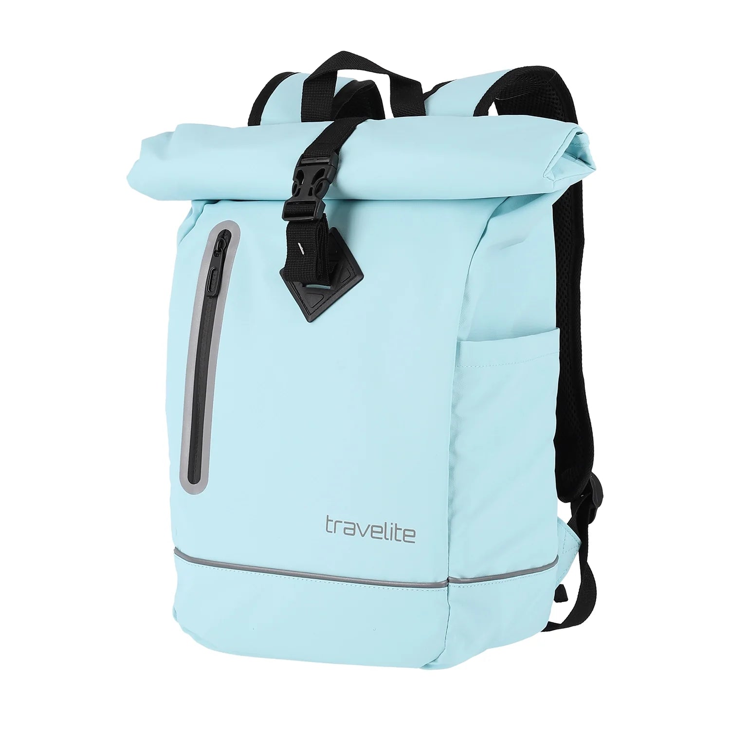 Travelite Basics Roll-Up Rucksack Plane 48 cm - Aqua