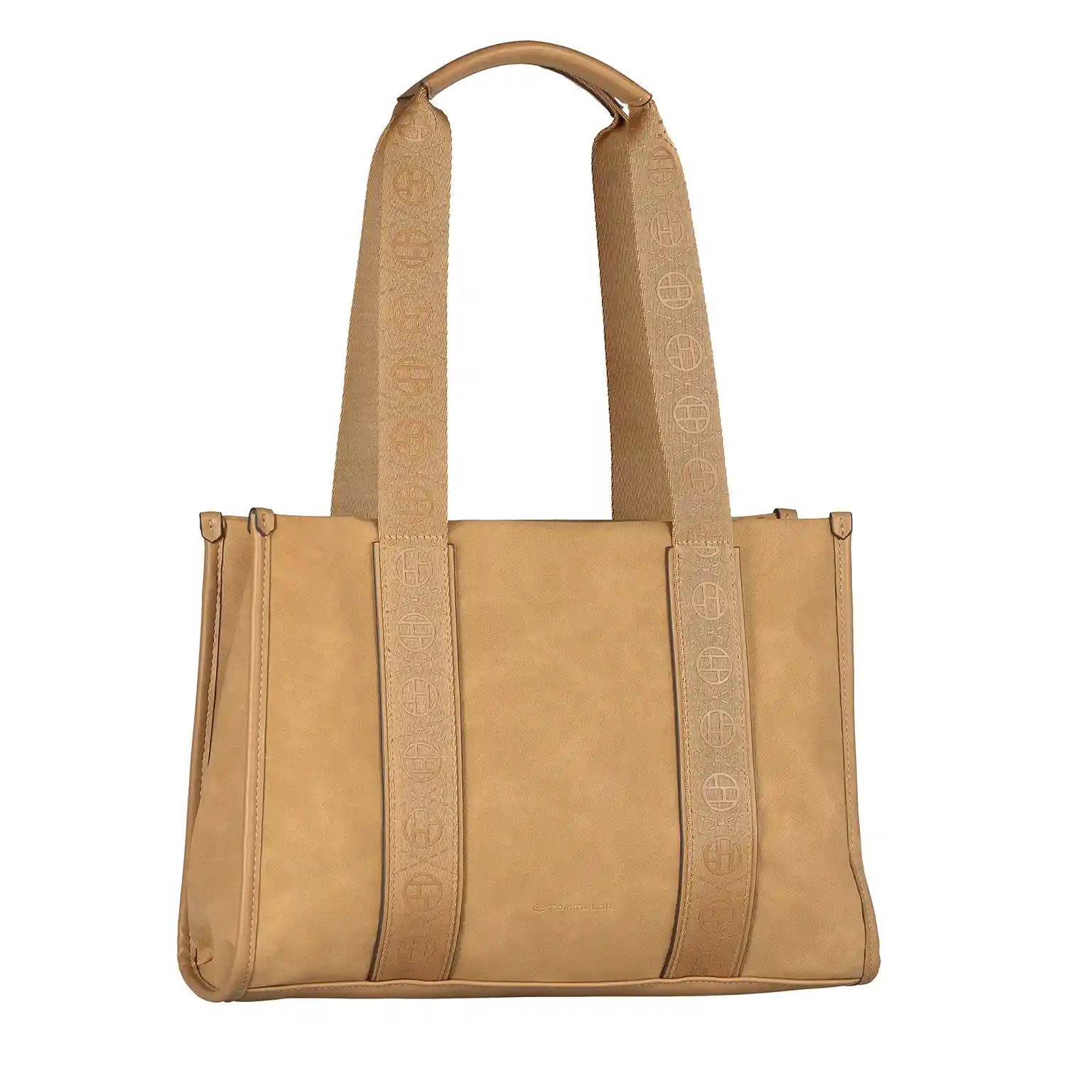 Tom Tailor Yara Zip Shopper L 37 cm in Camel - geräumige Shopper-Tasche für Damen
