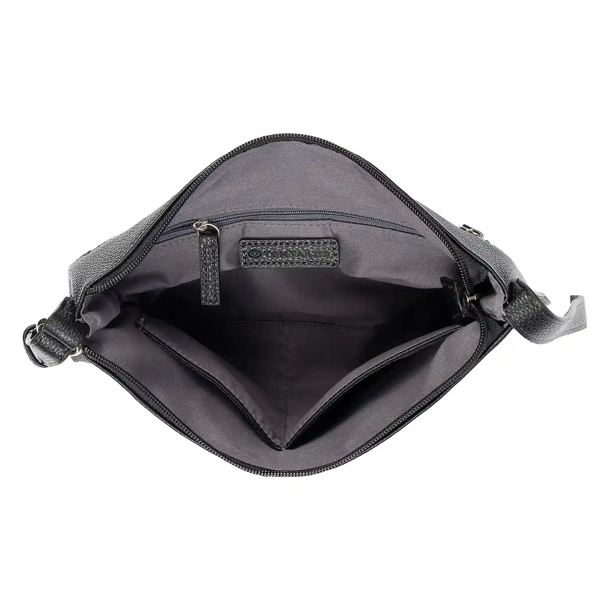 Innenansicht Tom Tailor Amarea Cross Bag M - zeigt Reißverschluss-Details, Innenfächer