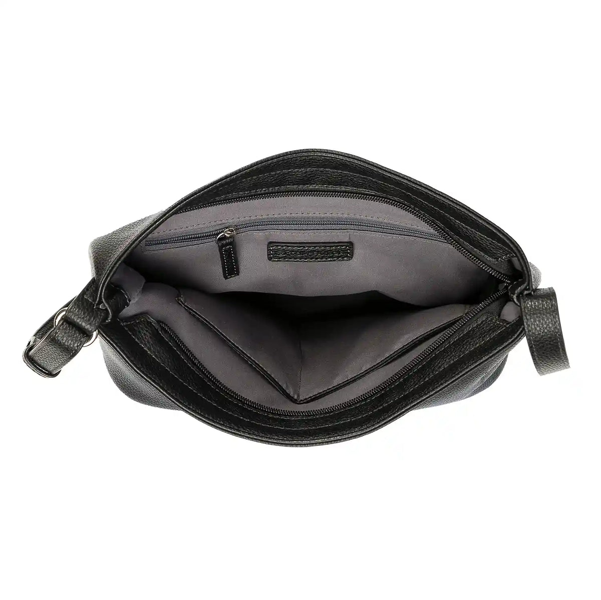 Tom Tailor Amarea Hobo Bag Innenansicht, Reißverschluss-Fach und Markenlogo
