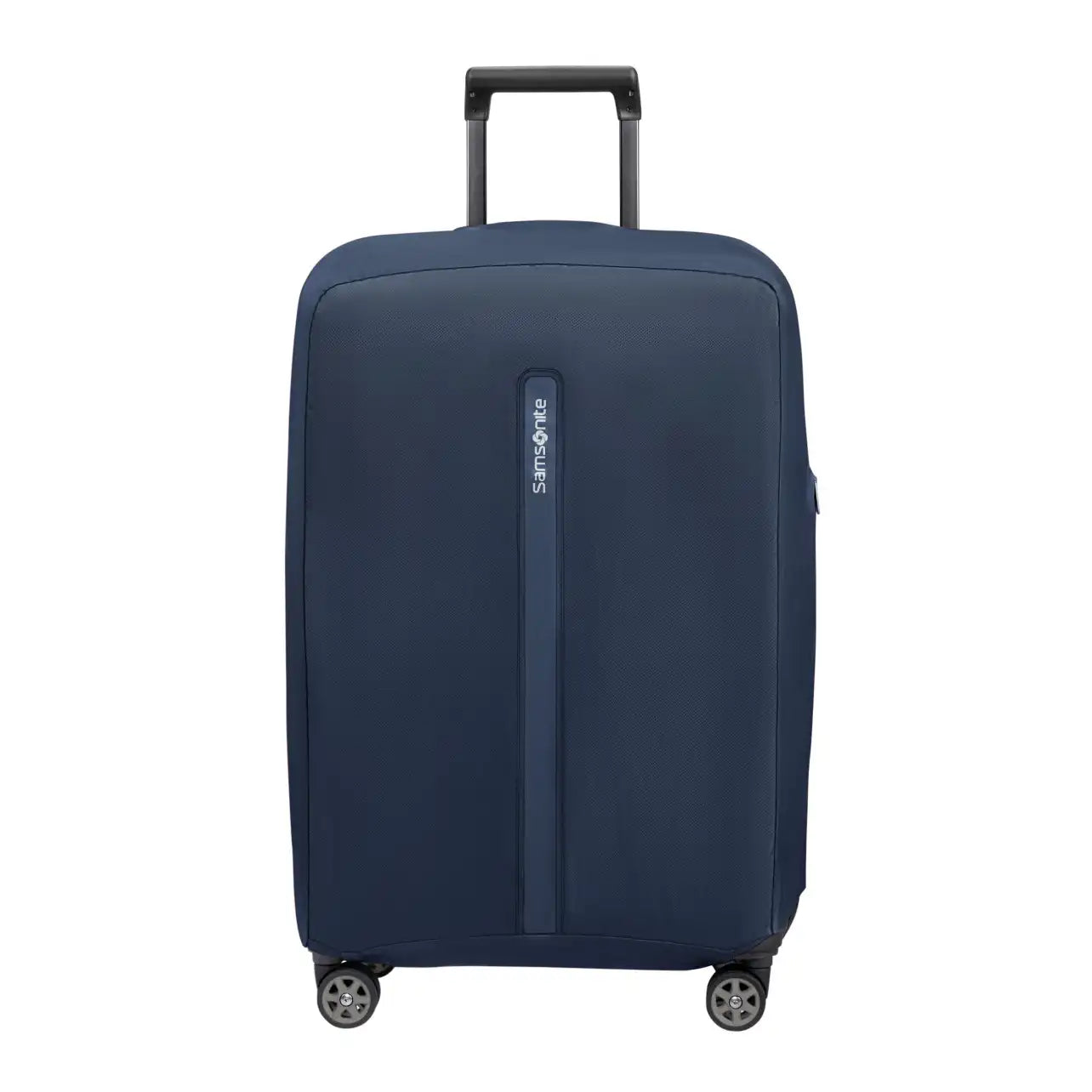 Samsonite TA Revolution faltbare Kofferhülle M in Midnight Blue – strapazierfähiger, passgenauer Schutzüberzug für mittelgroße Reisekoffer