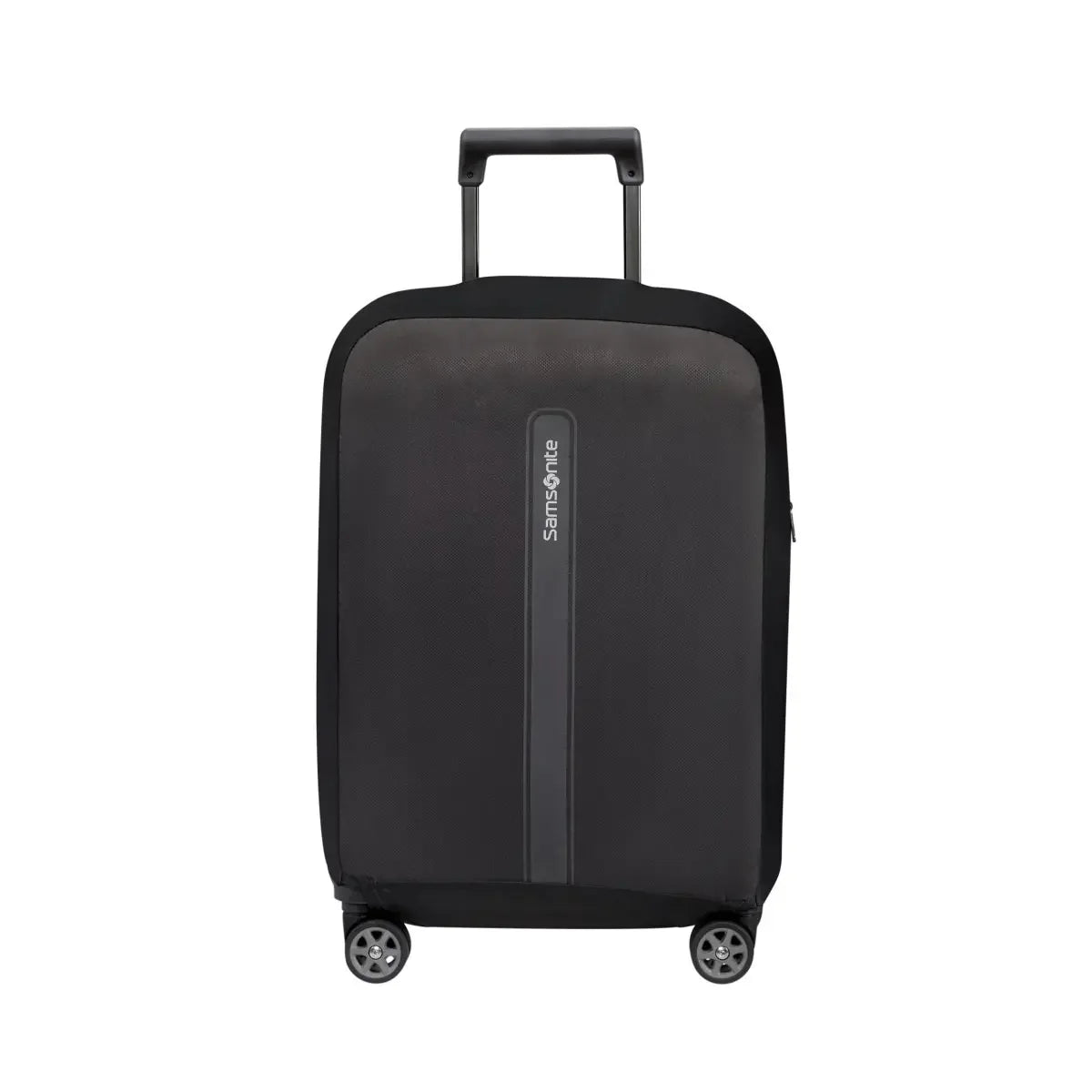 Samsonite TA Revolution Luggage Cover S – als passgenauer Schutzüberzug auf einem kleinen Koffer