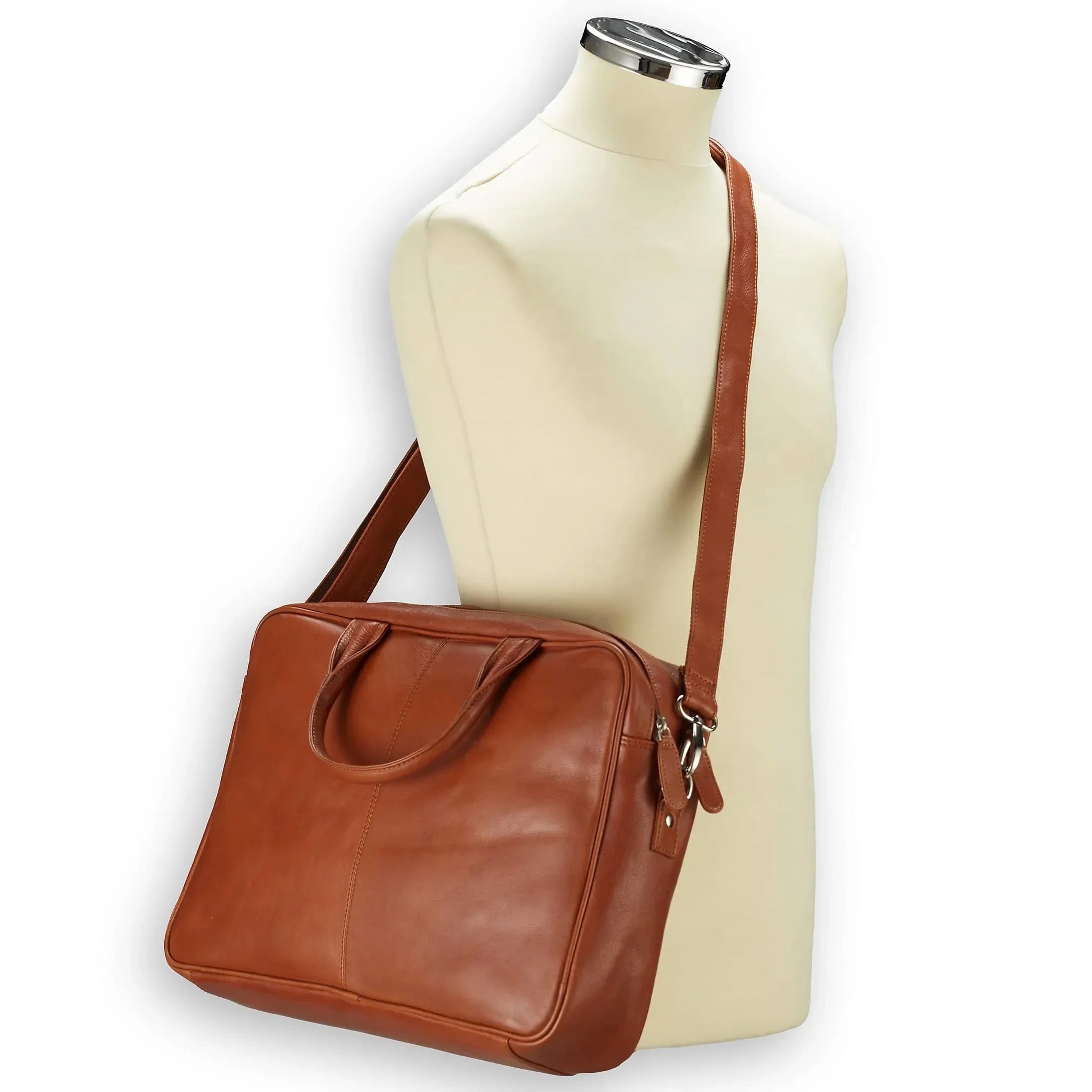 Dermata Business Aktenmappe mit Laptopfach 41 cm - Schwarz