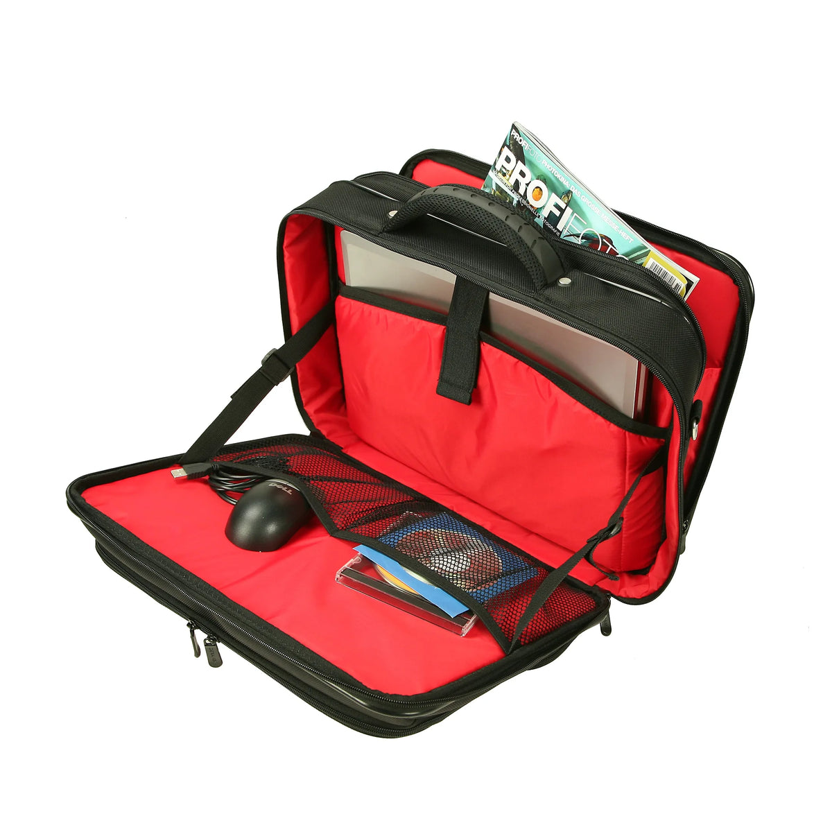 Dermata Business Aktentasche mit Laptopfach 44 cm - schwarz