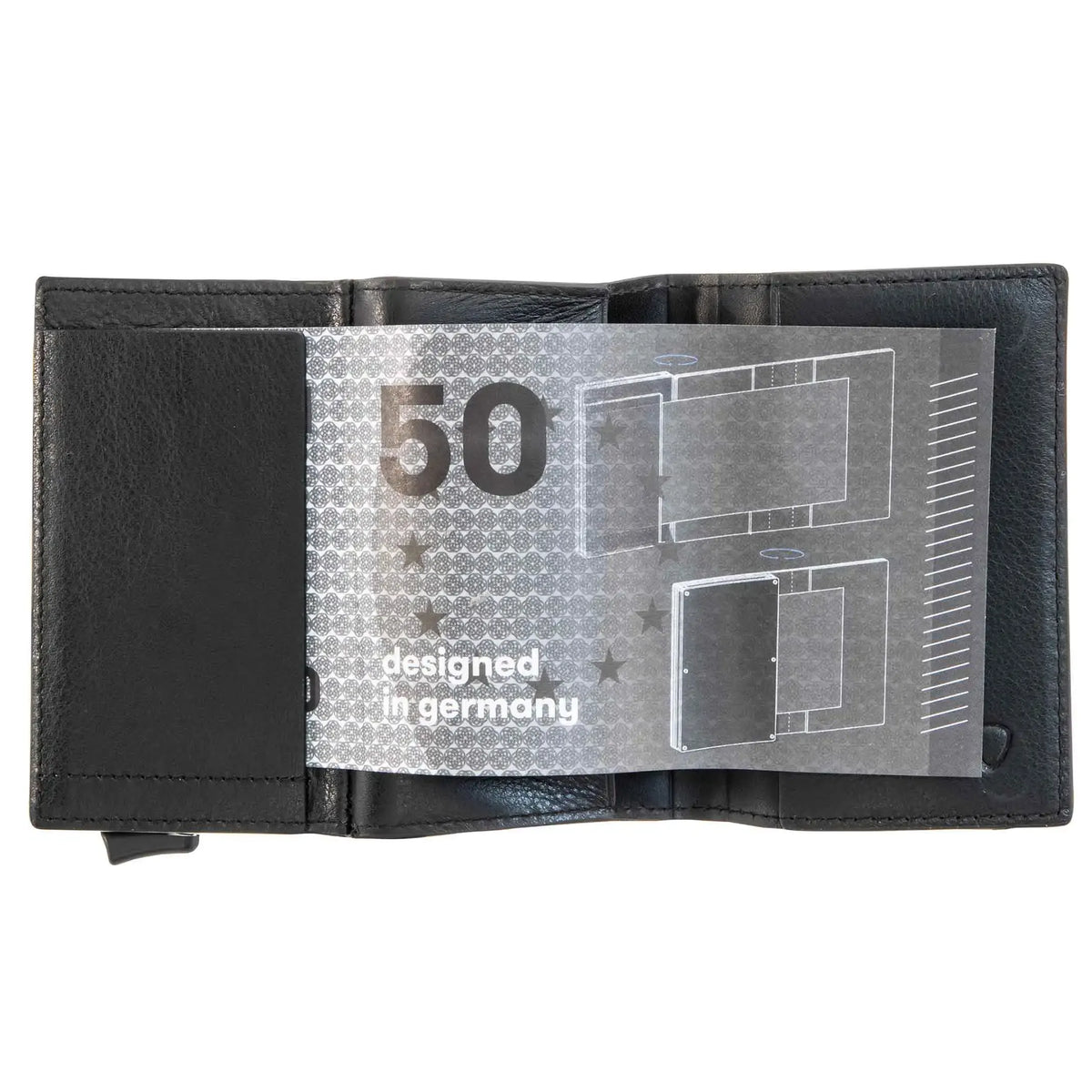 Strellson Carter C-One E-Cage SV8 Geldbörse 10 cm - Black