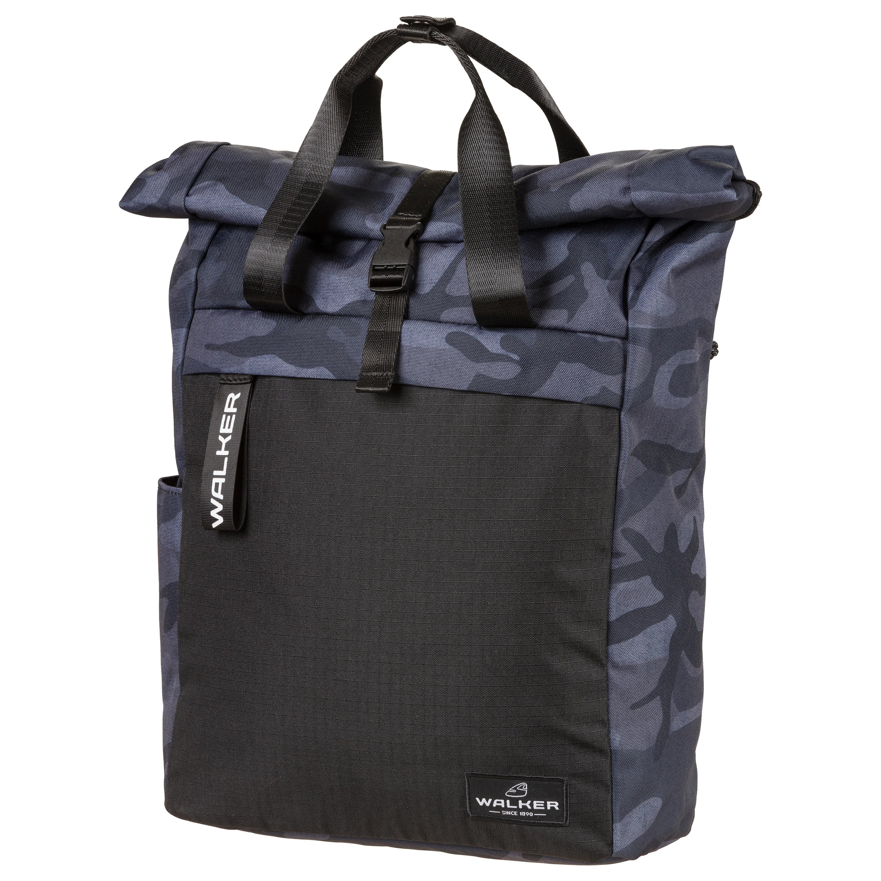 Walker Bags Roll Top Rucksack 38 cm - Blue Camouflage