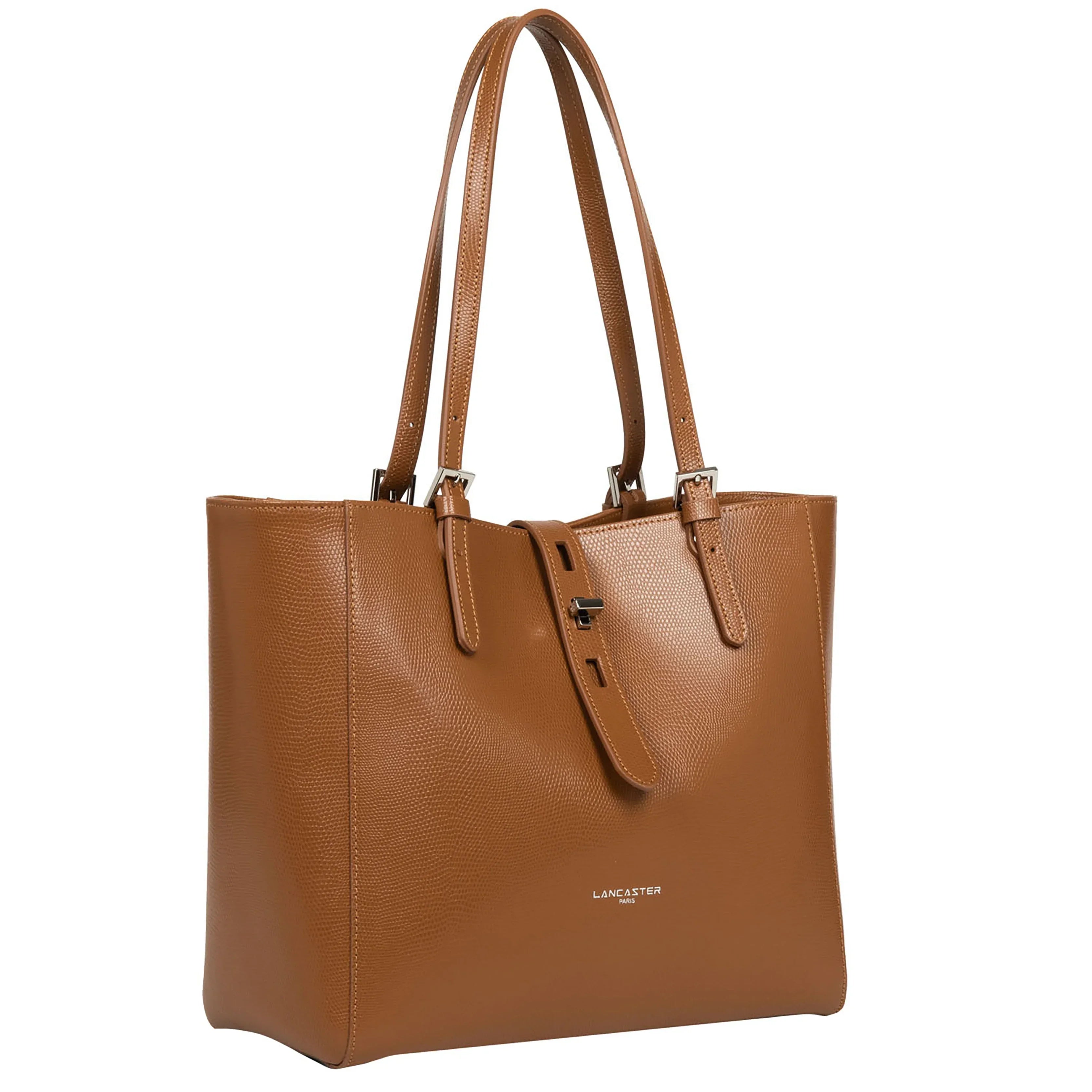 Lancaster Lucertola Shoulder Bag 30 cm - Noir