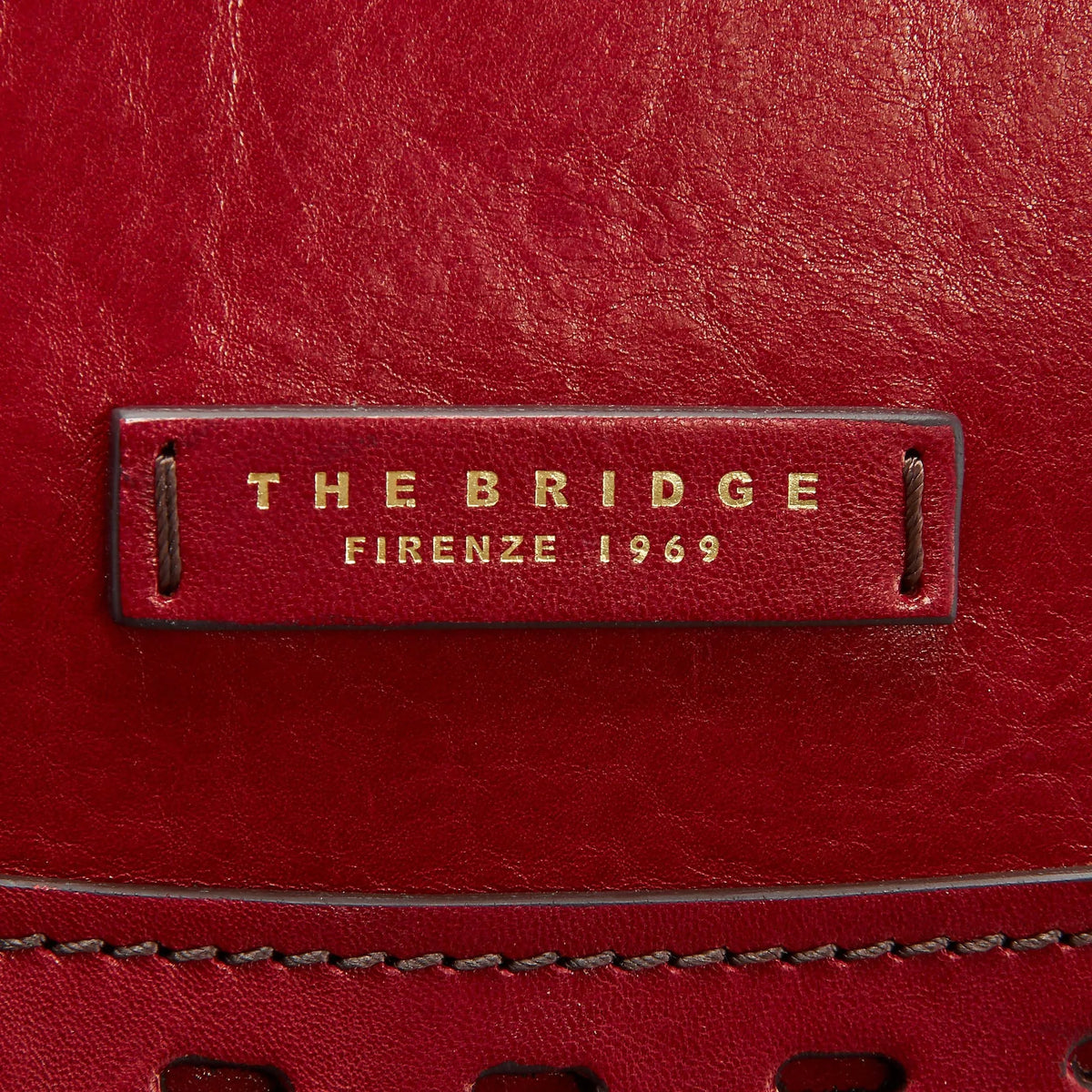 The Bridge Calimala Handtasche 35 cm - rosso ribes
