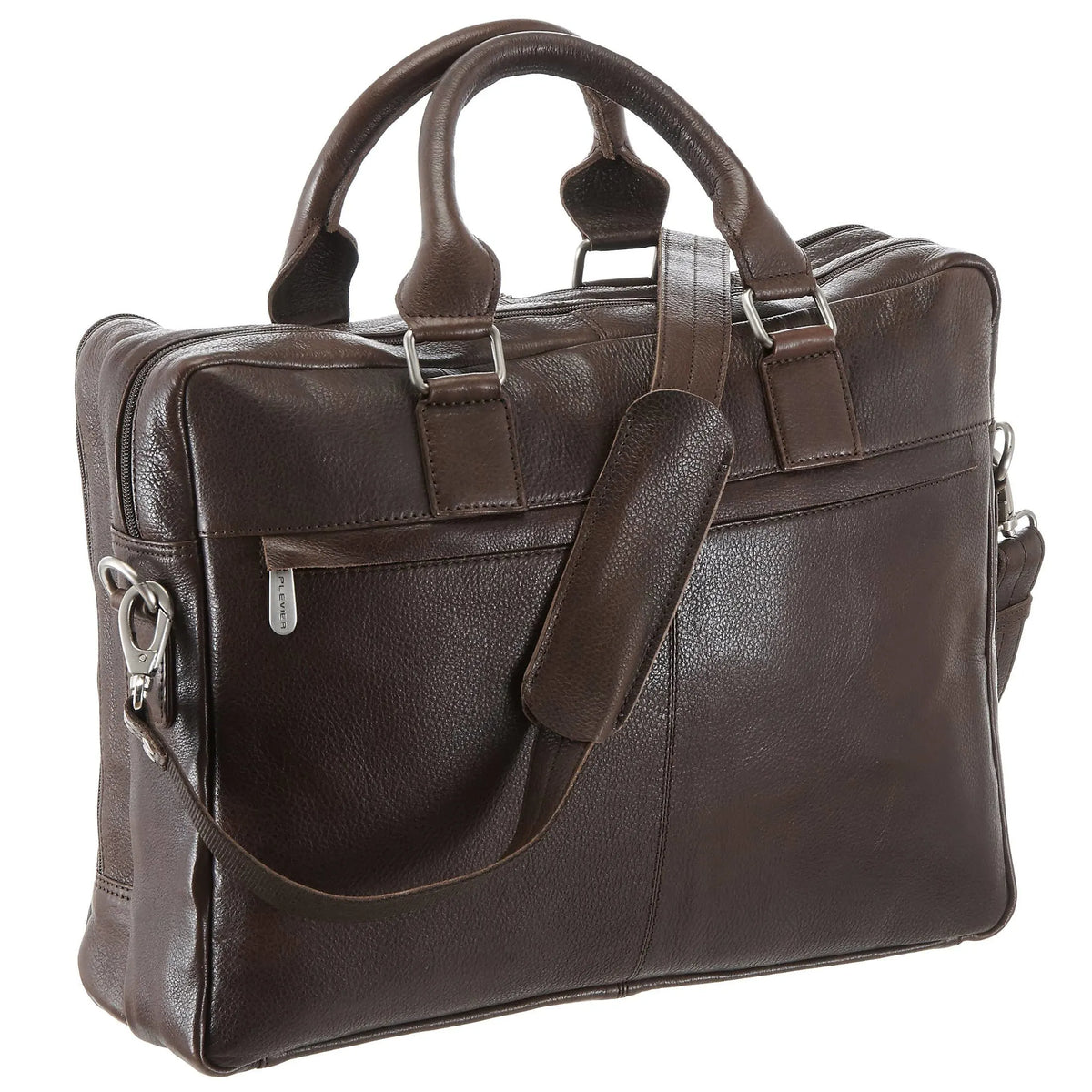 Plevier 470 Serie Aktentasche mit Laptopfach 41 cm - cognac
