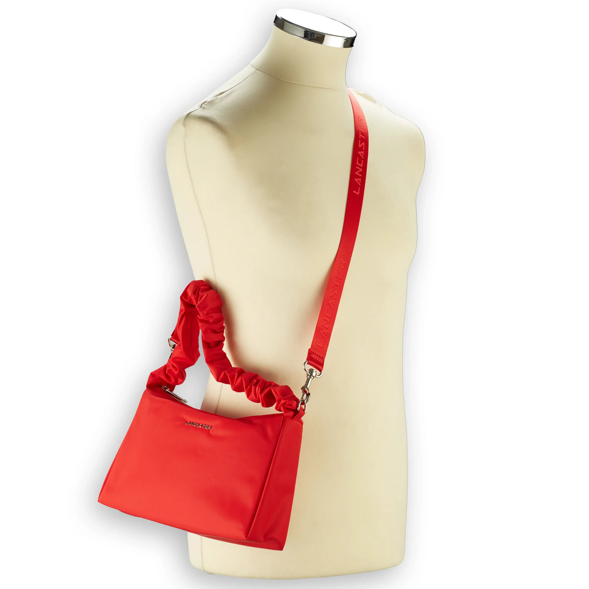 Lancaster Basic Chouchou Handtasche 27 cm - Rouge