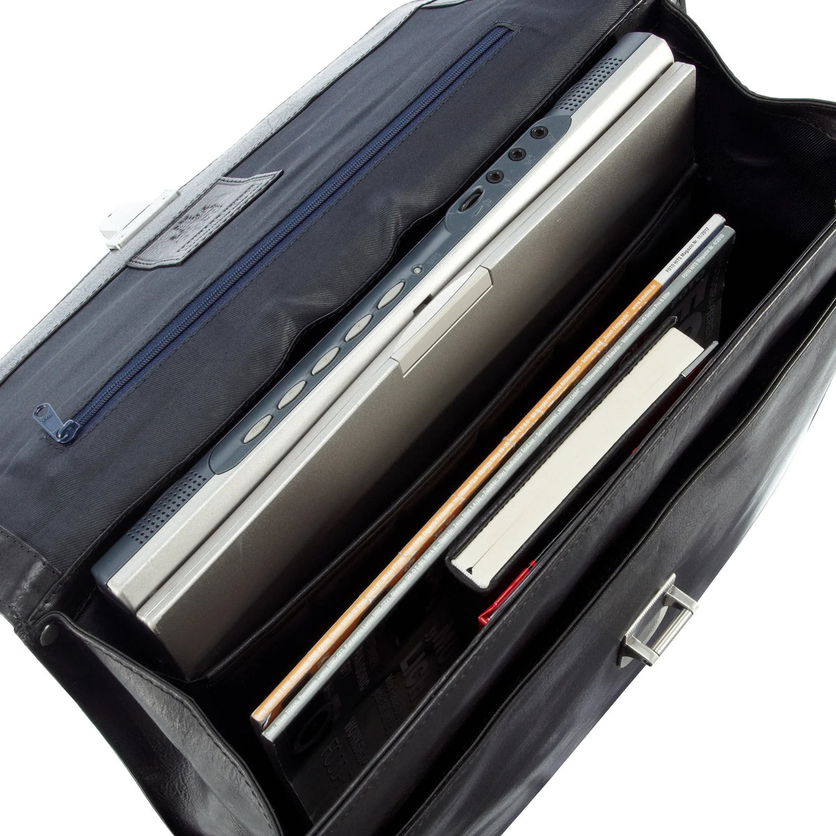 Leonhard Heyden Cambridge Aktenmappe mit Laptopfach 38 cm - schwarz