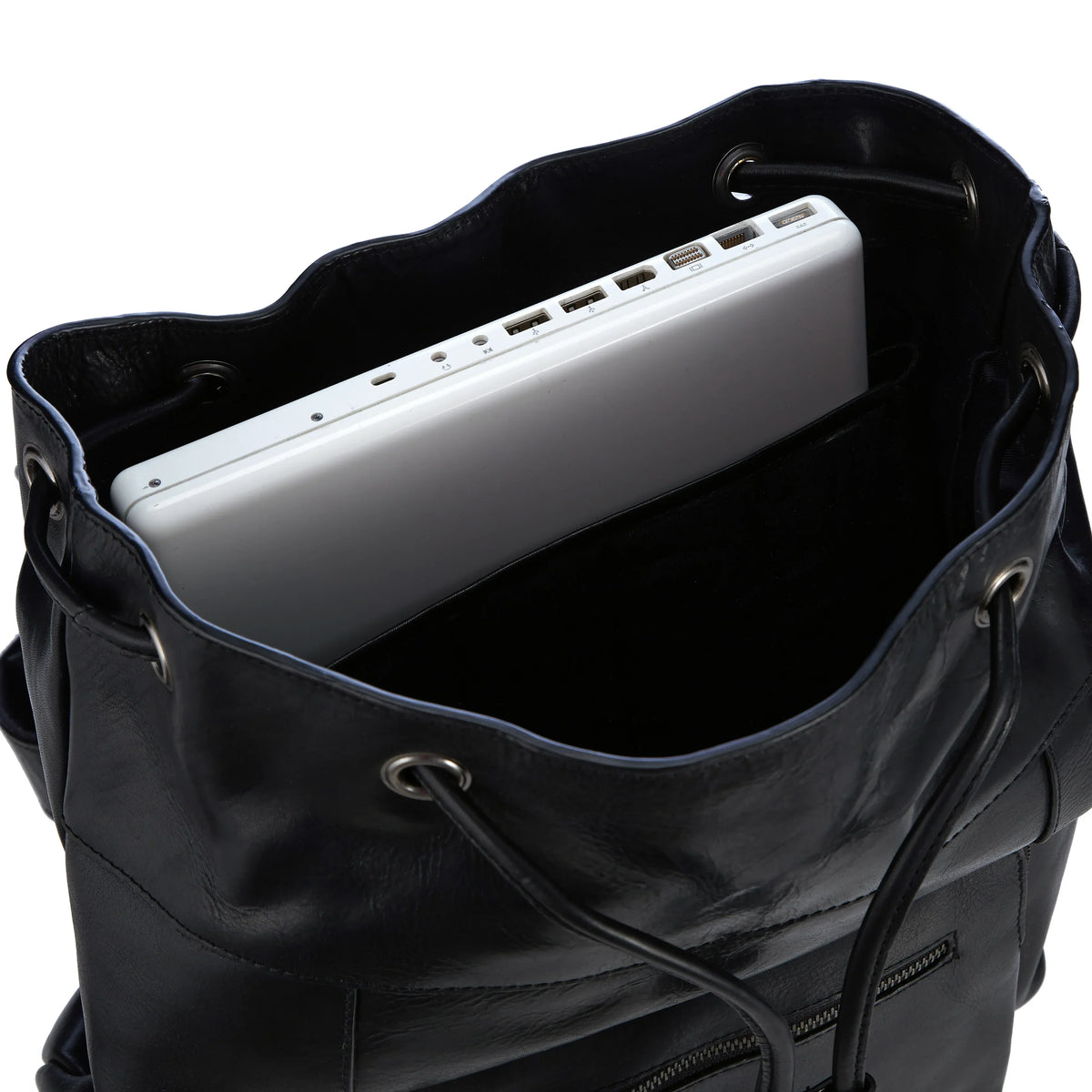 Leonhard Heyden Roma Rucksack mit Laptopfach 41 cm - Schwarz