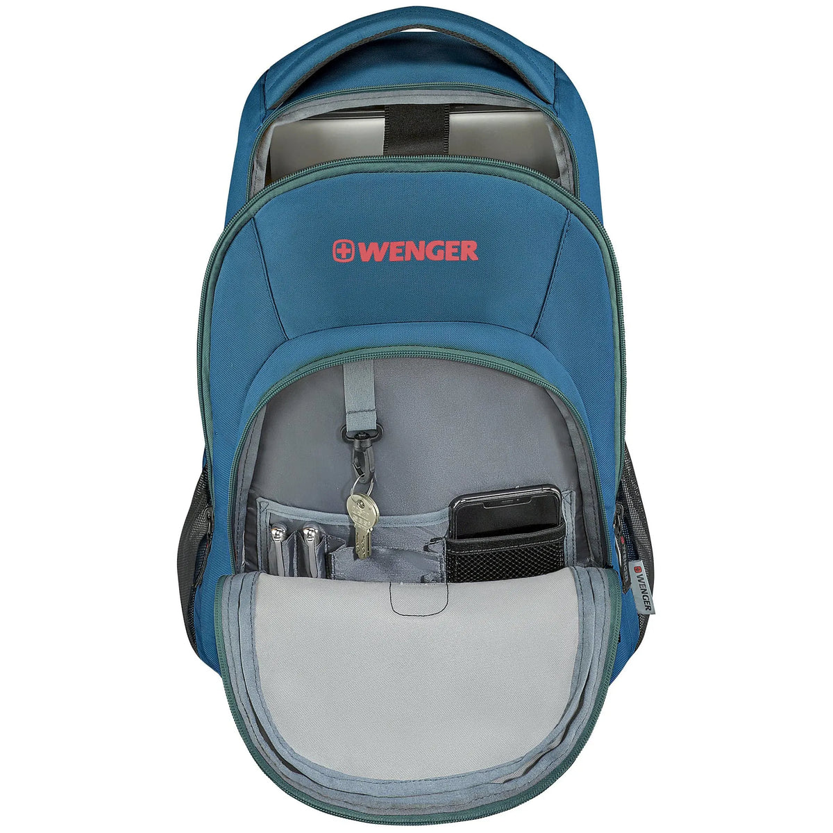 Wenger Business Mars Laptop-Rucksack 16 Zoll 46 cm - Teal / Red