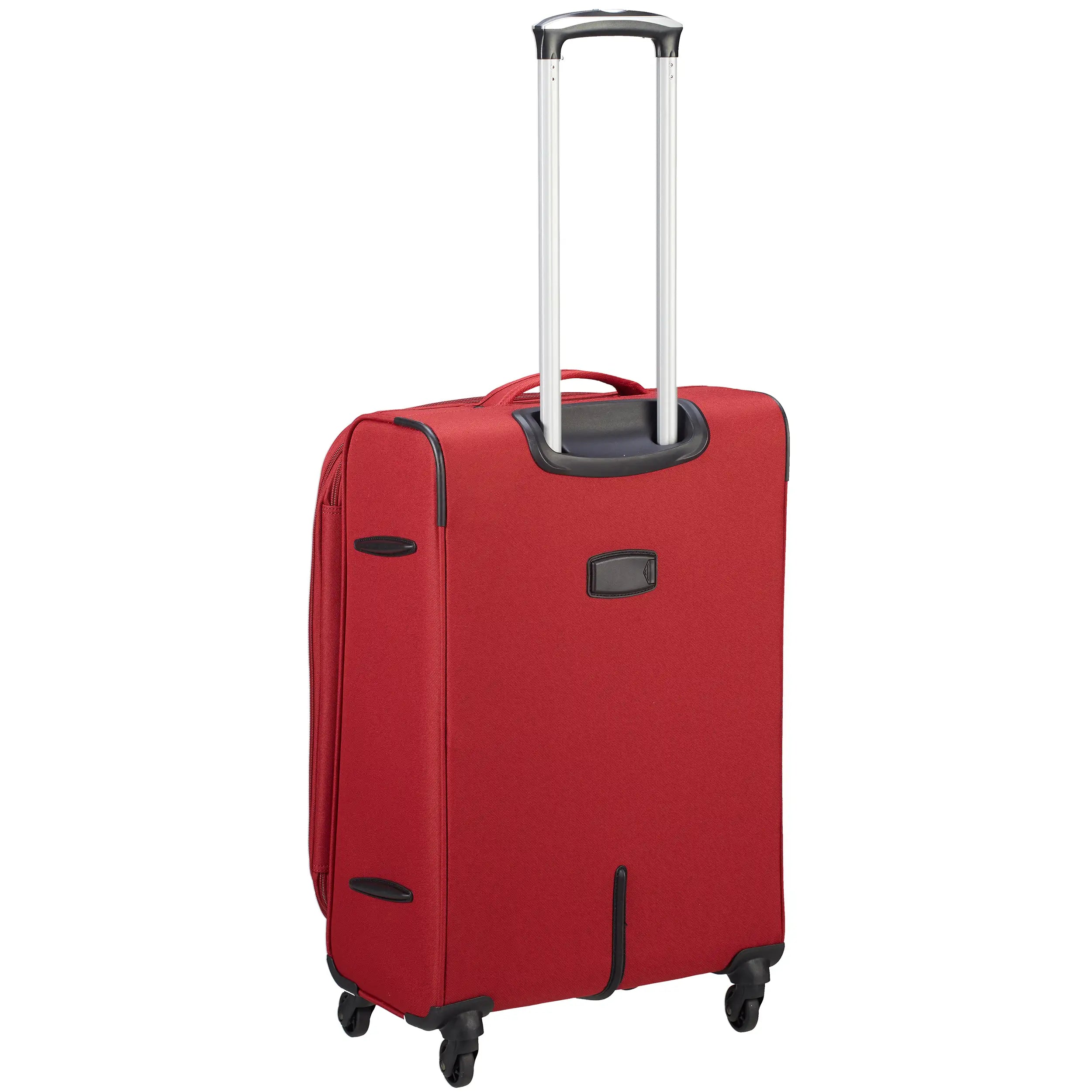 d&n Travel Line 6804 4-Rollen Trolley 66 cm - Bordeaux