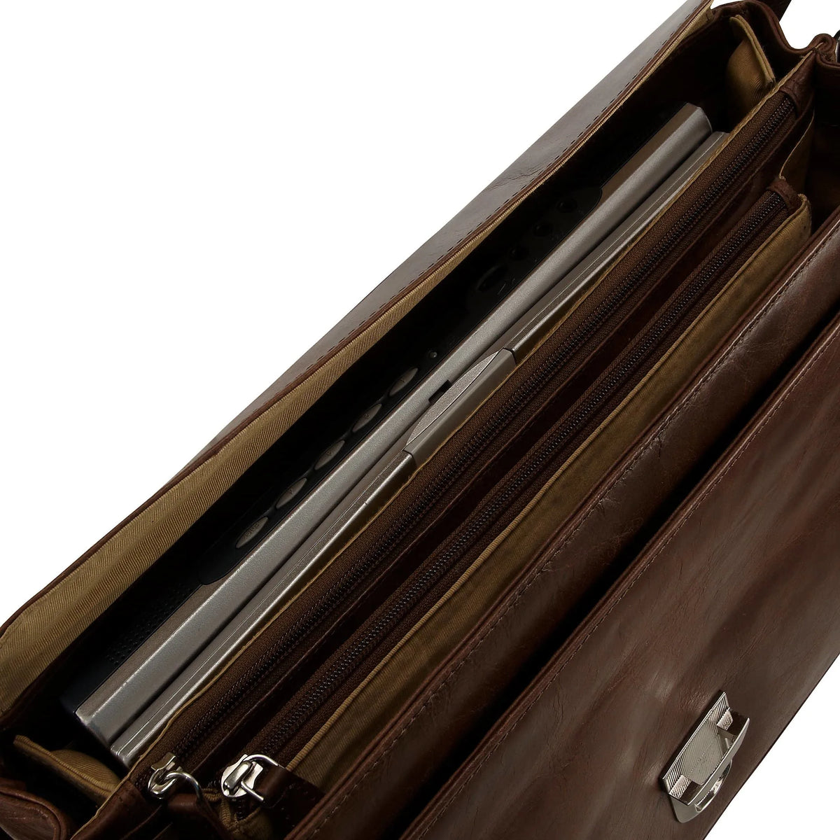 Plevier 700er Serie Business Aktentasche mit Laptopfach 39 cm - cognac