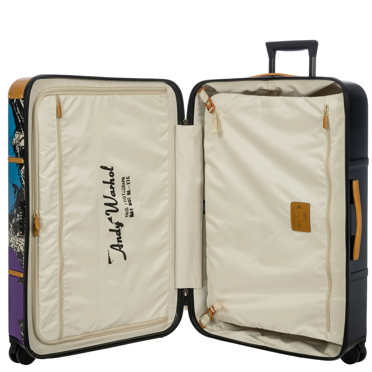 Brics Andy Warhol 4-Rollen Trolley 76 cm - Cream Coloured Flowers