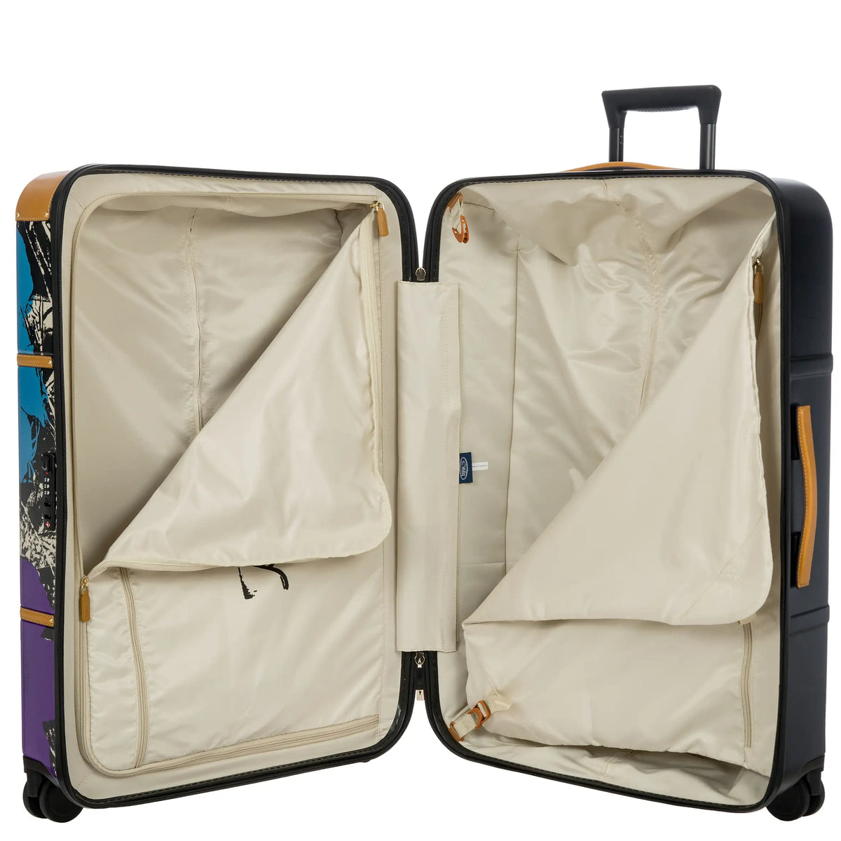 Brics Andy Warhol 4-Rollen Trolley 76 cm - Cream Coloured Flowers