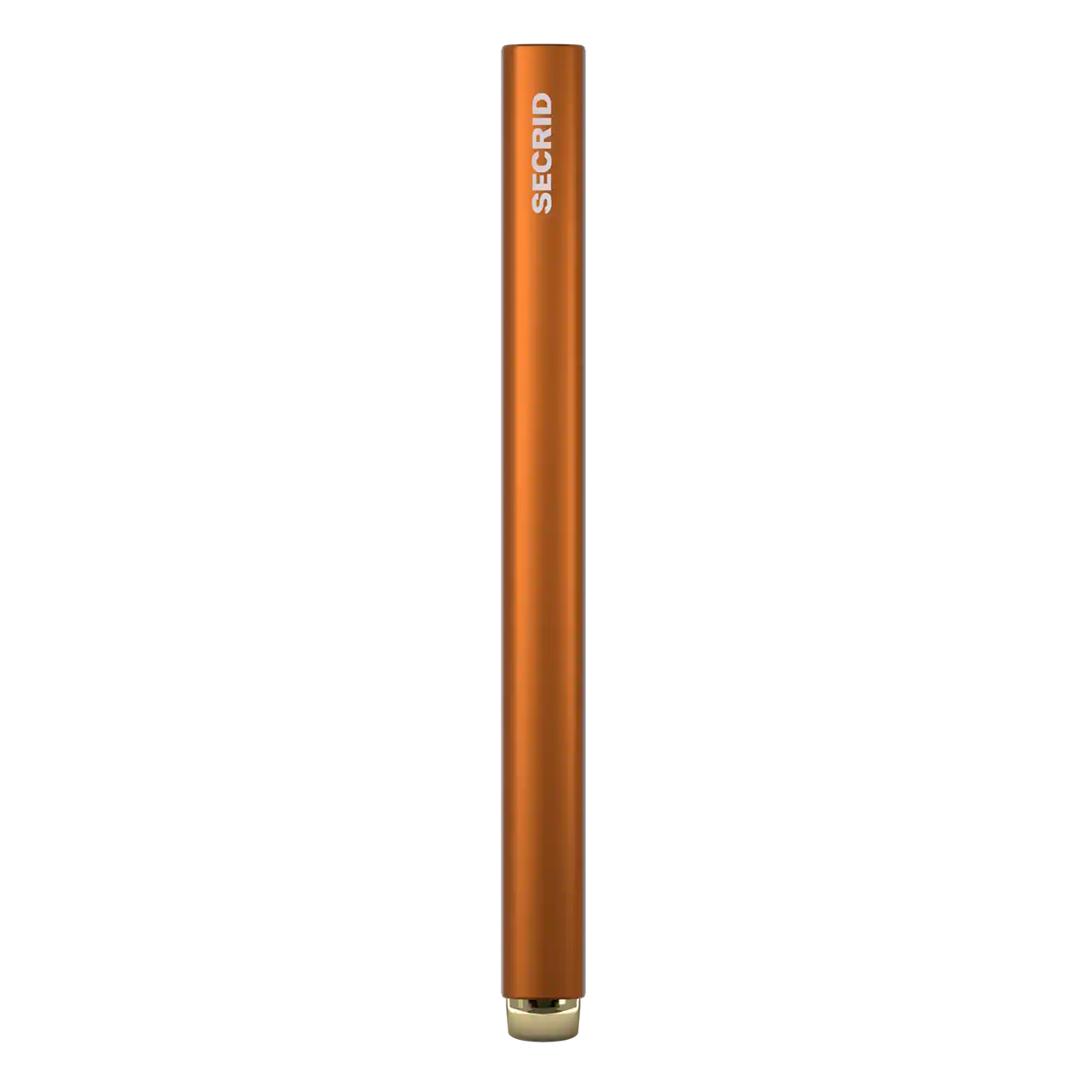 Seitenansicht Secrid Premium Cardprotector Fluted Orange 10 cm Kartenetui