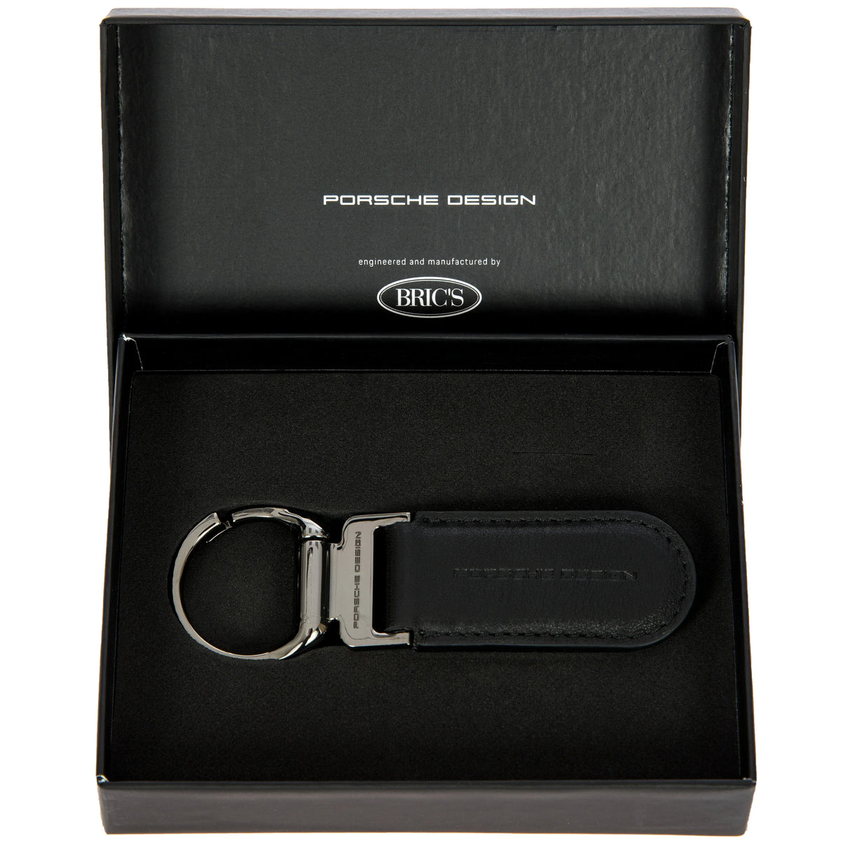 Porsche Design Keyrings Schlüsselanhänger Oval 10 cm - Black
