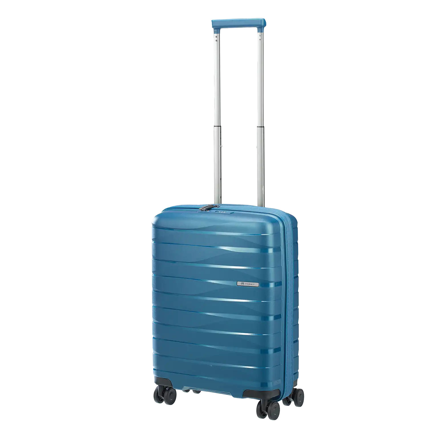 PP21 Handgepäck Trolley 55cm Blue - 4 Rollen Kabinentrolley mit 33L Volumen