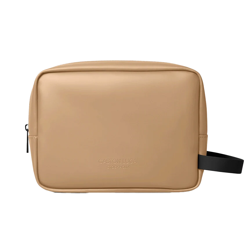 Gaston Luga Spläsh Toiletry Bag 22 cm in Latte – elegante Kulturtasche für Reisen