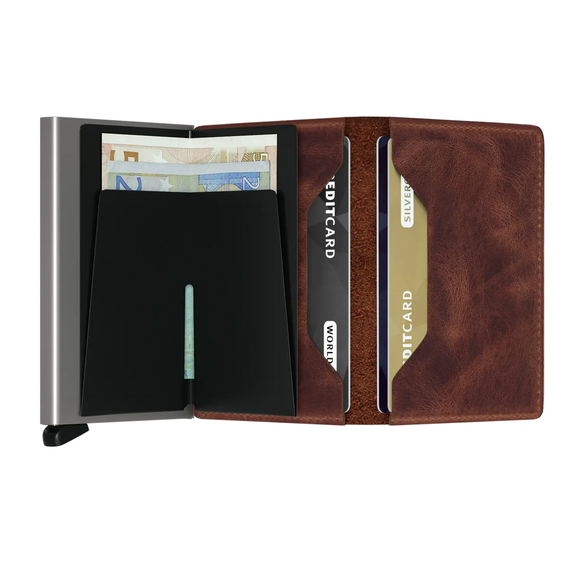Secrid Wallets Slimwallet Vintage 10 cm - brown