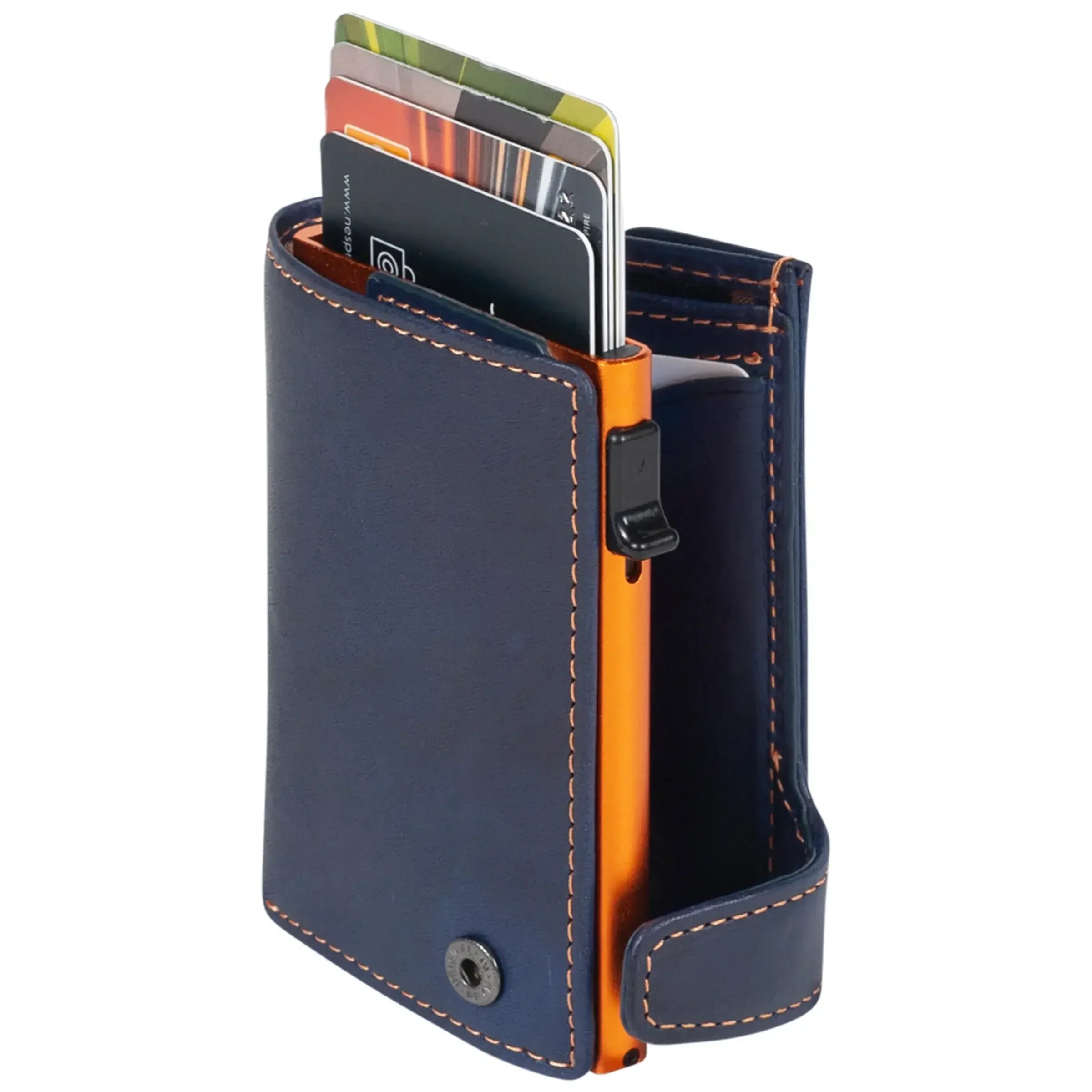 Tony Perotti Furbo Kreditkarten-Etui für Damen 10 cm - Königsblau