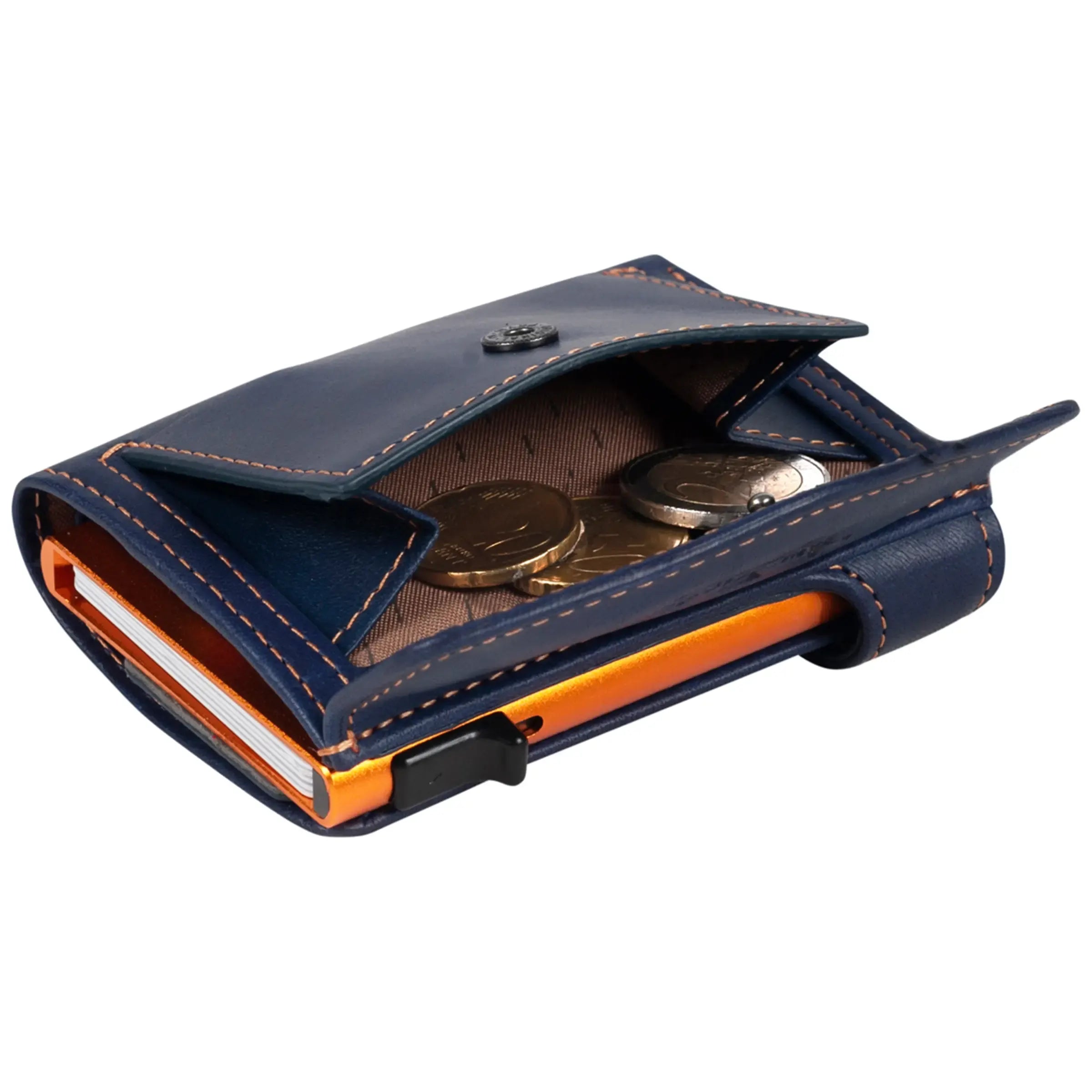 Tony Perotti Furbo Kreditkarten-Etui für Damen 10 cm - Königsblau