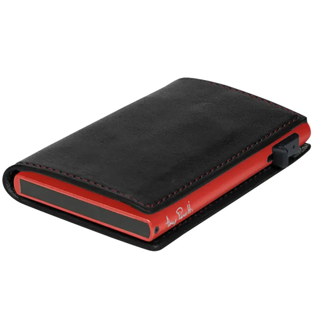Tony Perotti Furbo Basic Kreditkartenetui 10 cm - Rot-Schwarz