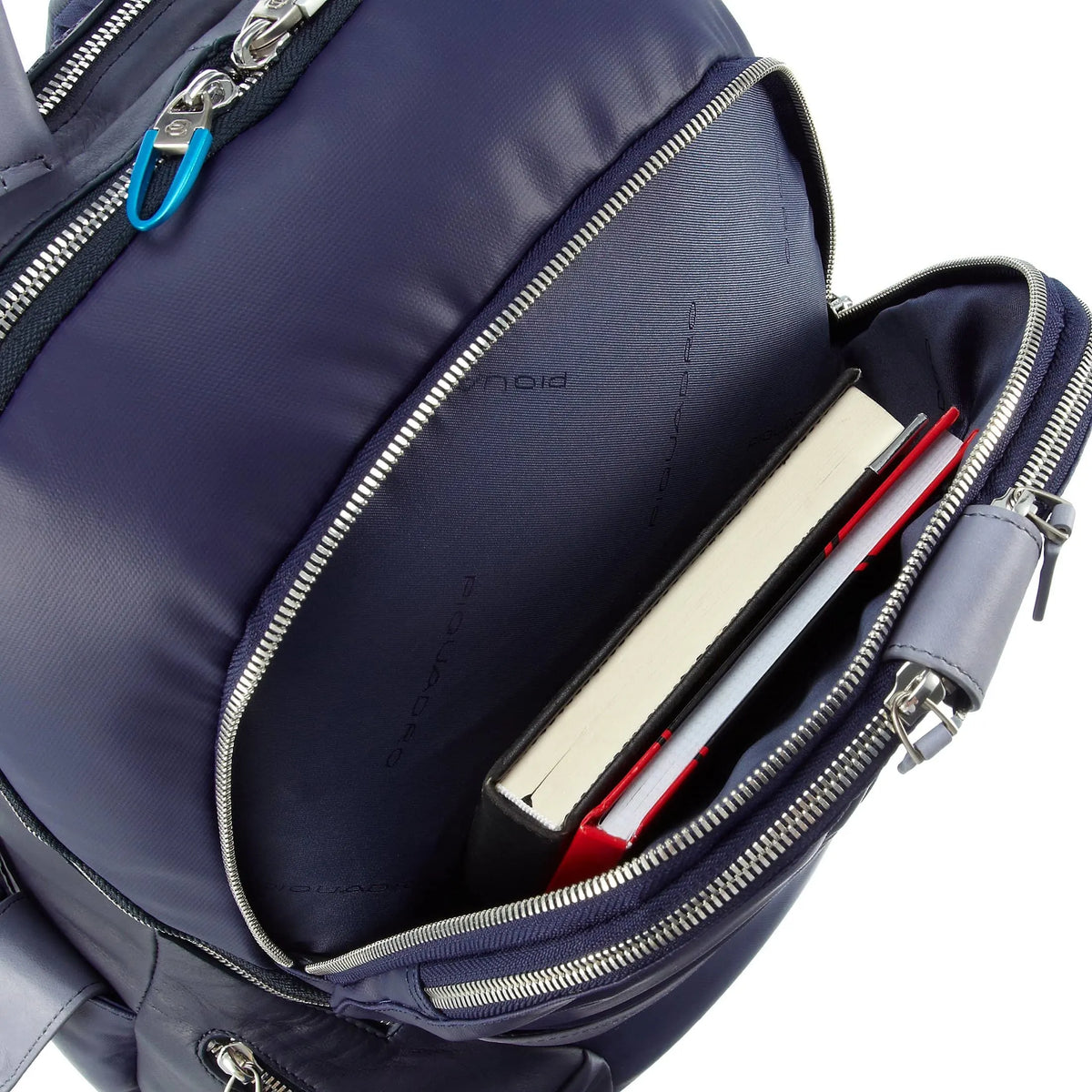 Piquadro Coleos Laptoprucksack 42 cm - dunkelblau/ hellblau