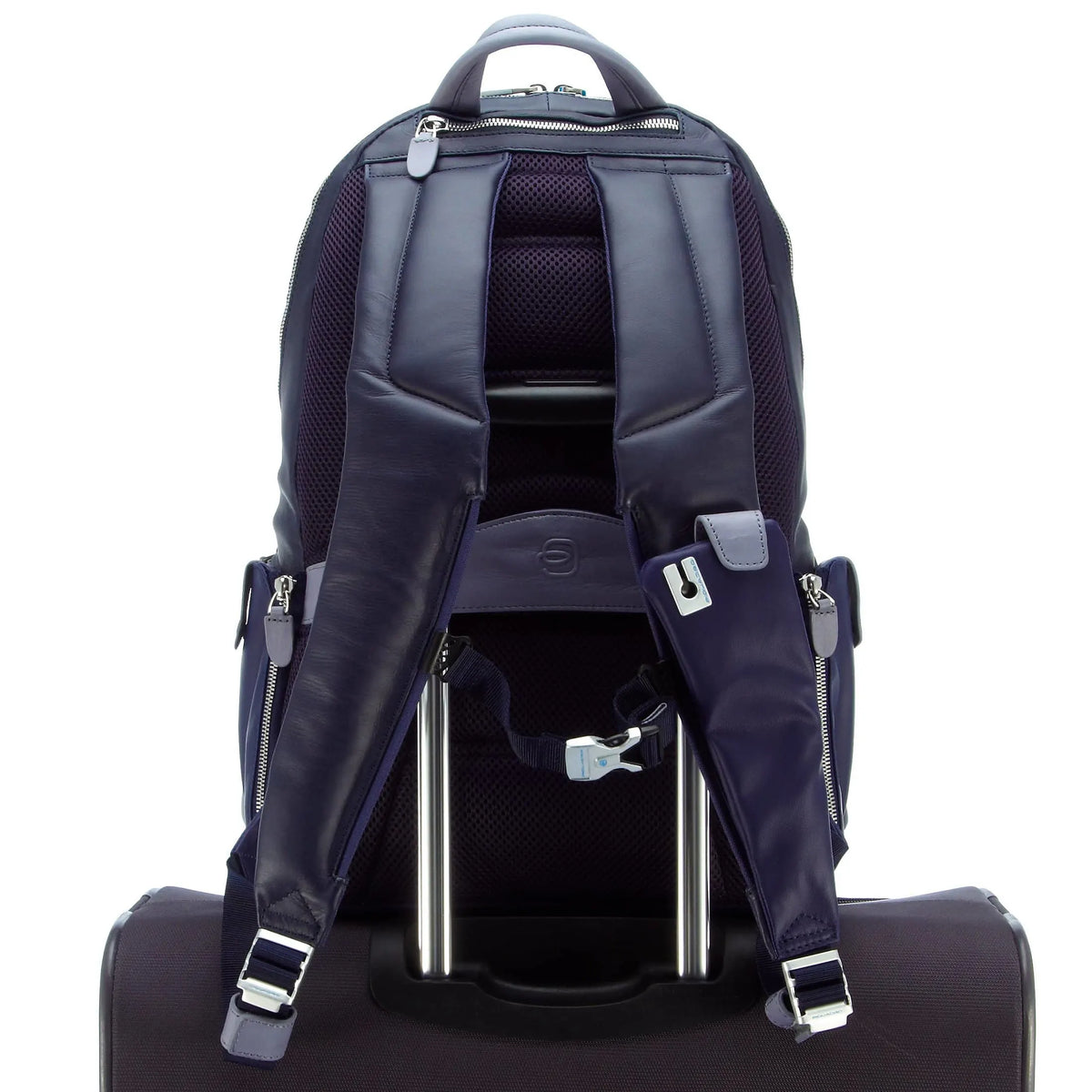 Piquadro Coleos Laptoprucksack 42 cm - dunkelblau/ hellblau