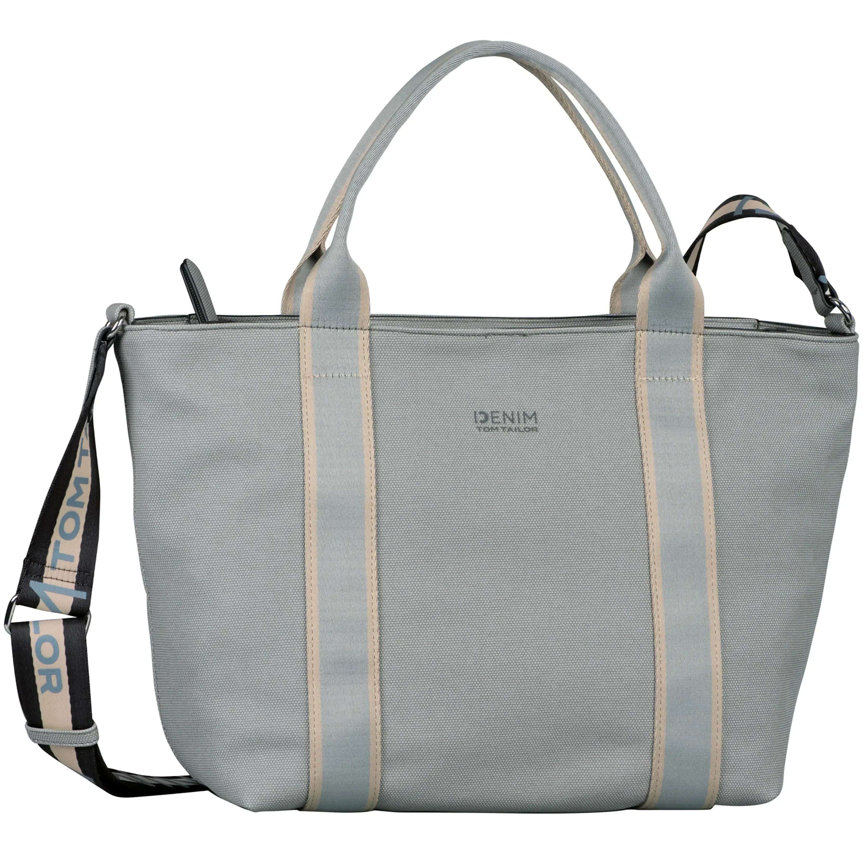 Frontansicht Tom Tailor Denim Verena Zip Tote Bag M 43 cm in light blue