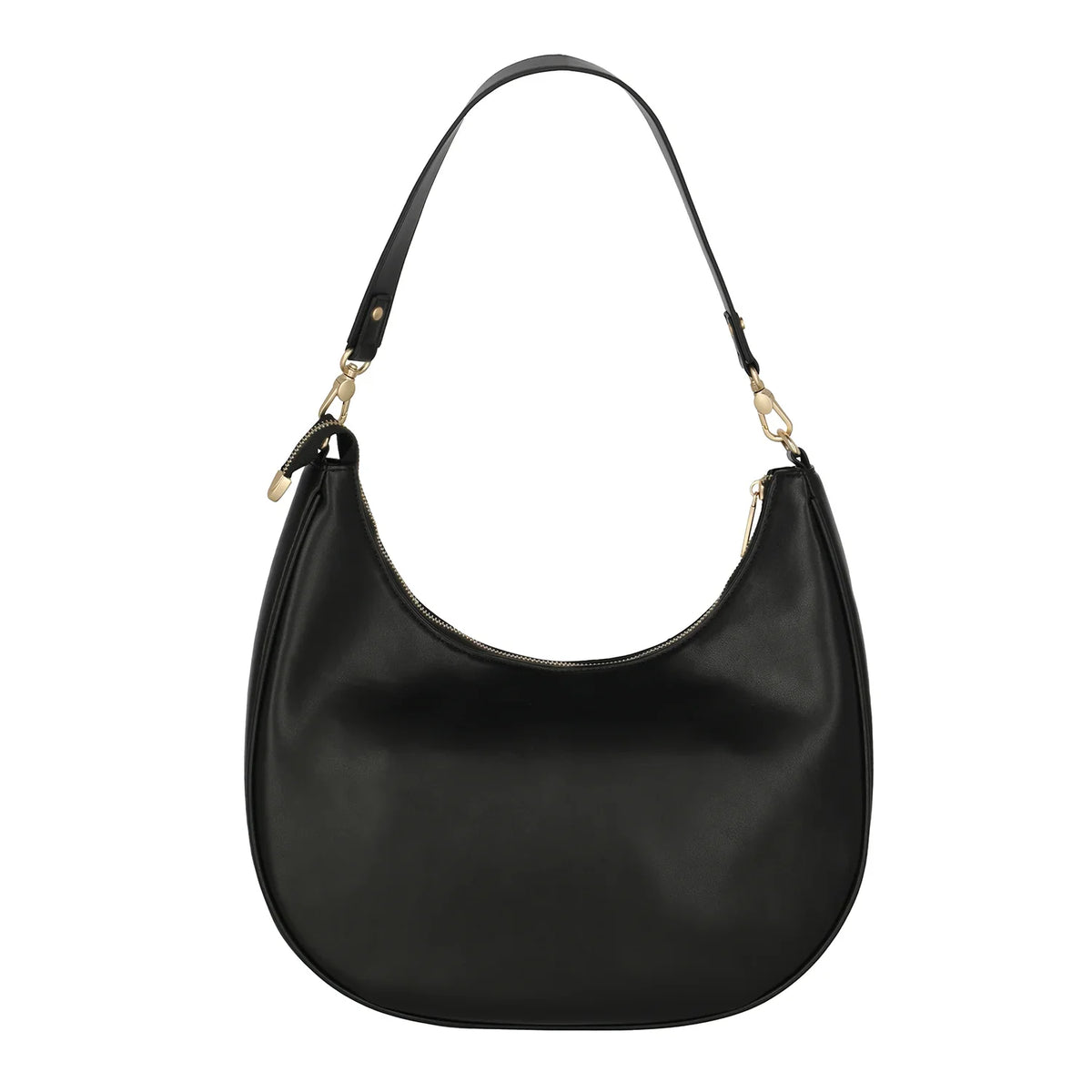 Rückansicht Cozy Hobo Handtasche schwarz Barbara & travelite 