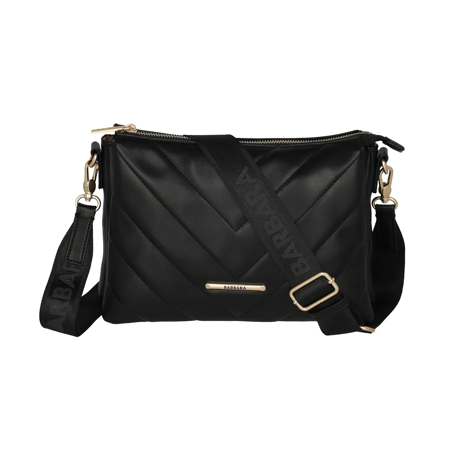 BARBARA & travelite Cozy Crossbody Bag Trio 27 cm - Schwarz