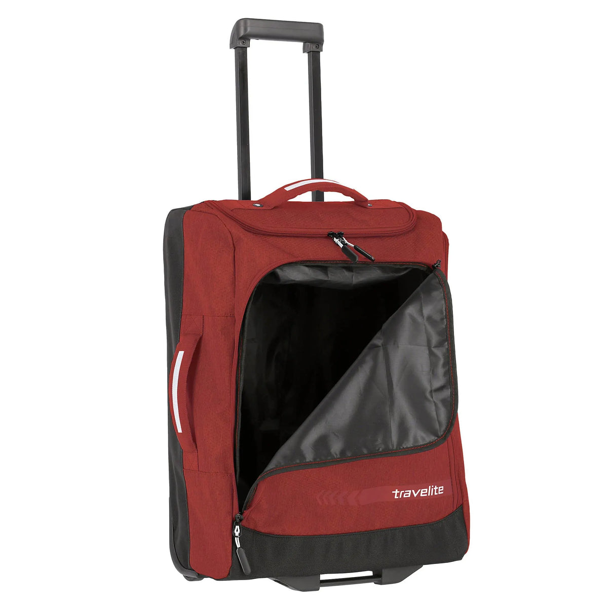 Geöffnet: Travelite Kick Off Trolley S 55 cm,  rot - Nylon 2 Rollen, 40x55x20 cm, 2,4 kg
