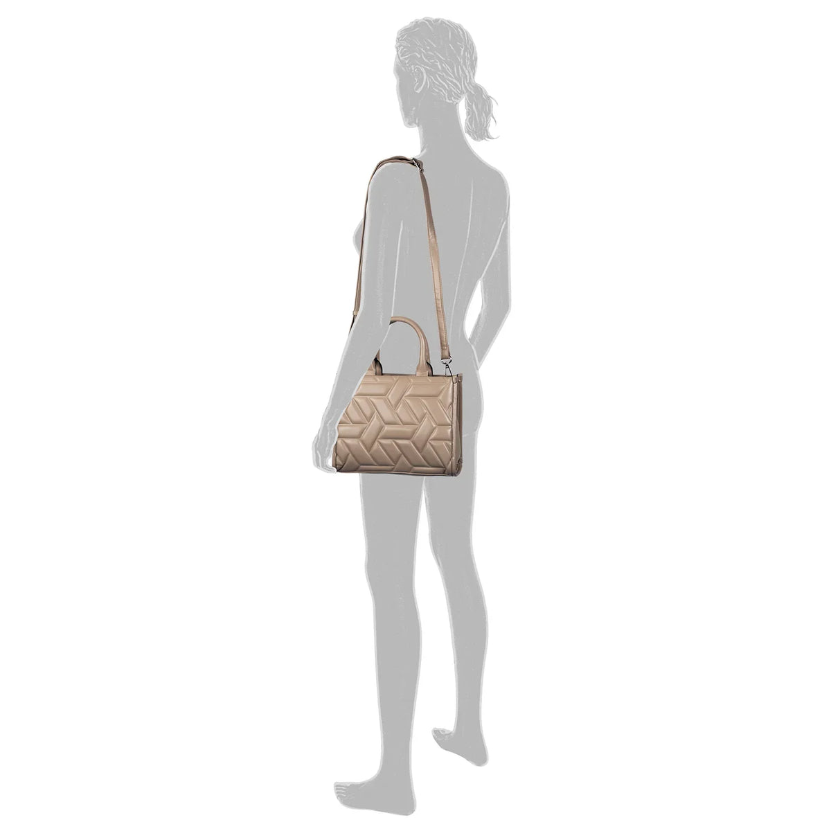 Tom Tailor Zip Tote Bag S 26 cm - Taupe