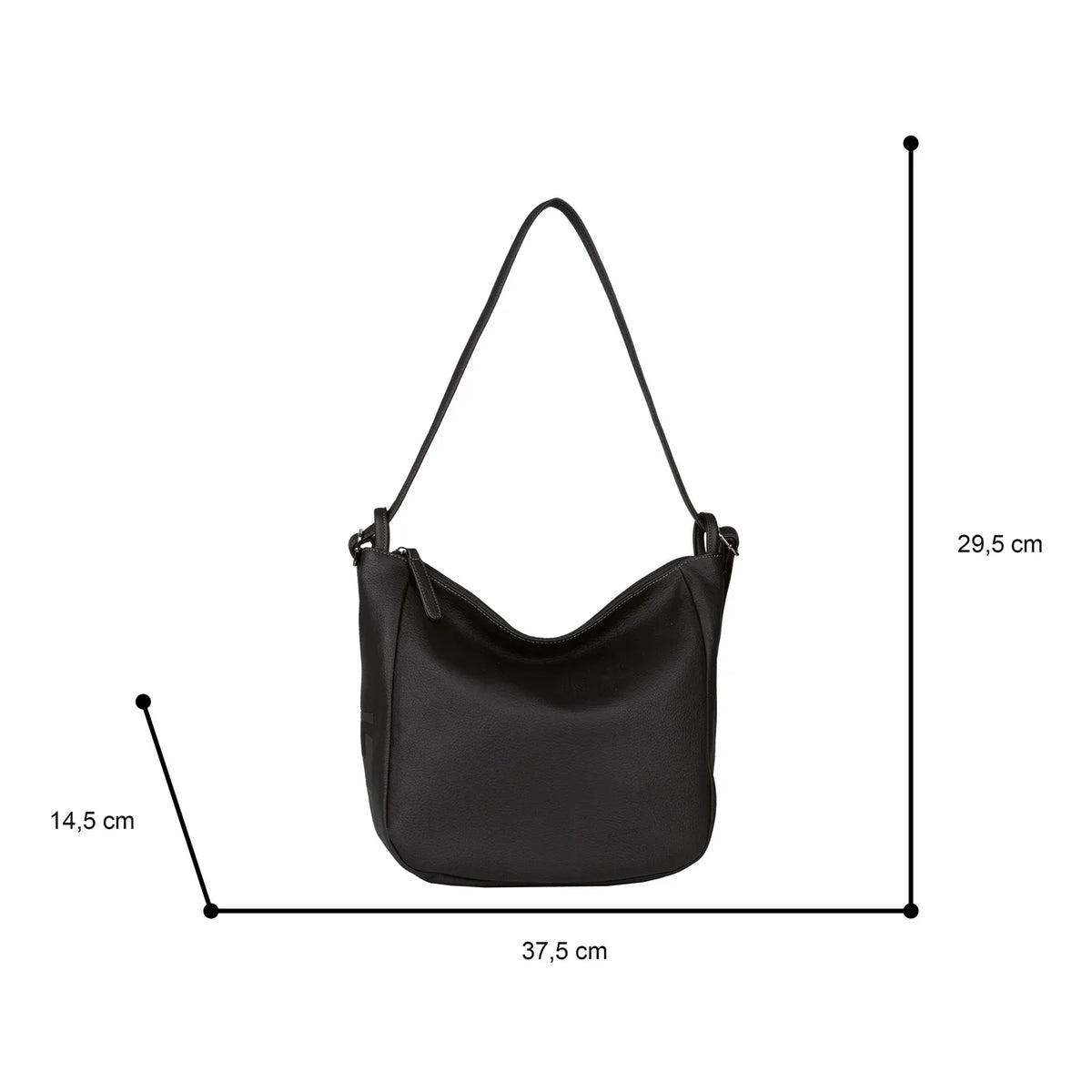 Tom Tailor Belina Hobo Bag / Backpack 38 cm - Light Grey