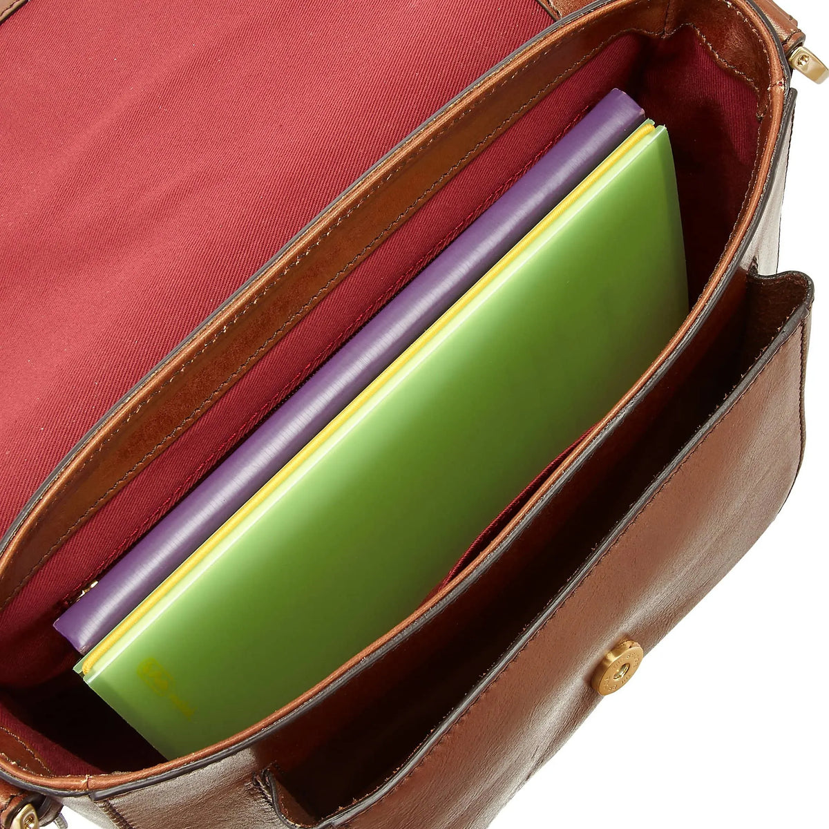 The Bridge Faentina Schultertasche 29 cm - rosso ribes