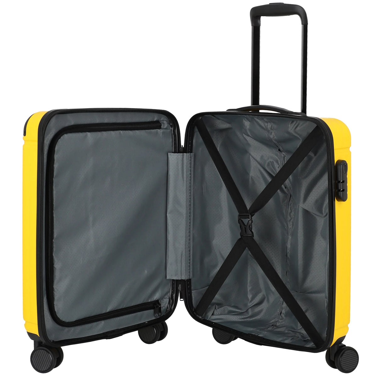 Travelite Cruise 4-Rollen Trolley 55 cm - Gelbe Orchidee