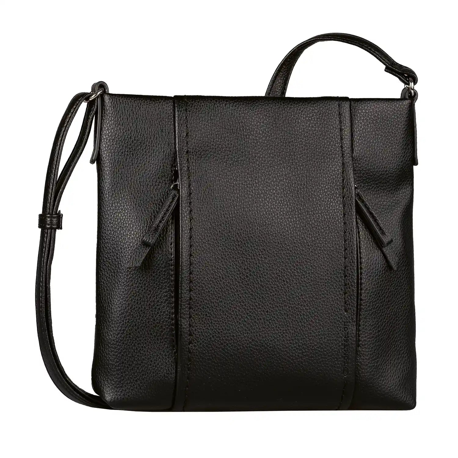 Tom Tailor Beca Umhängetasche M 28 cm in Schwarz - Frontansicht