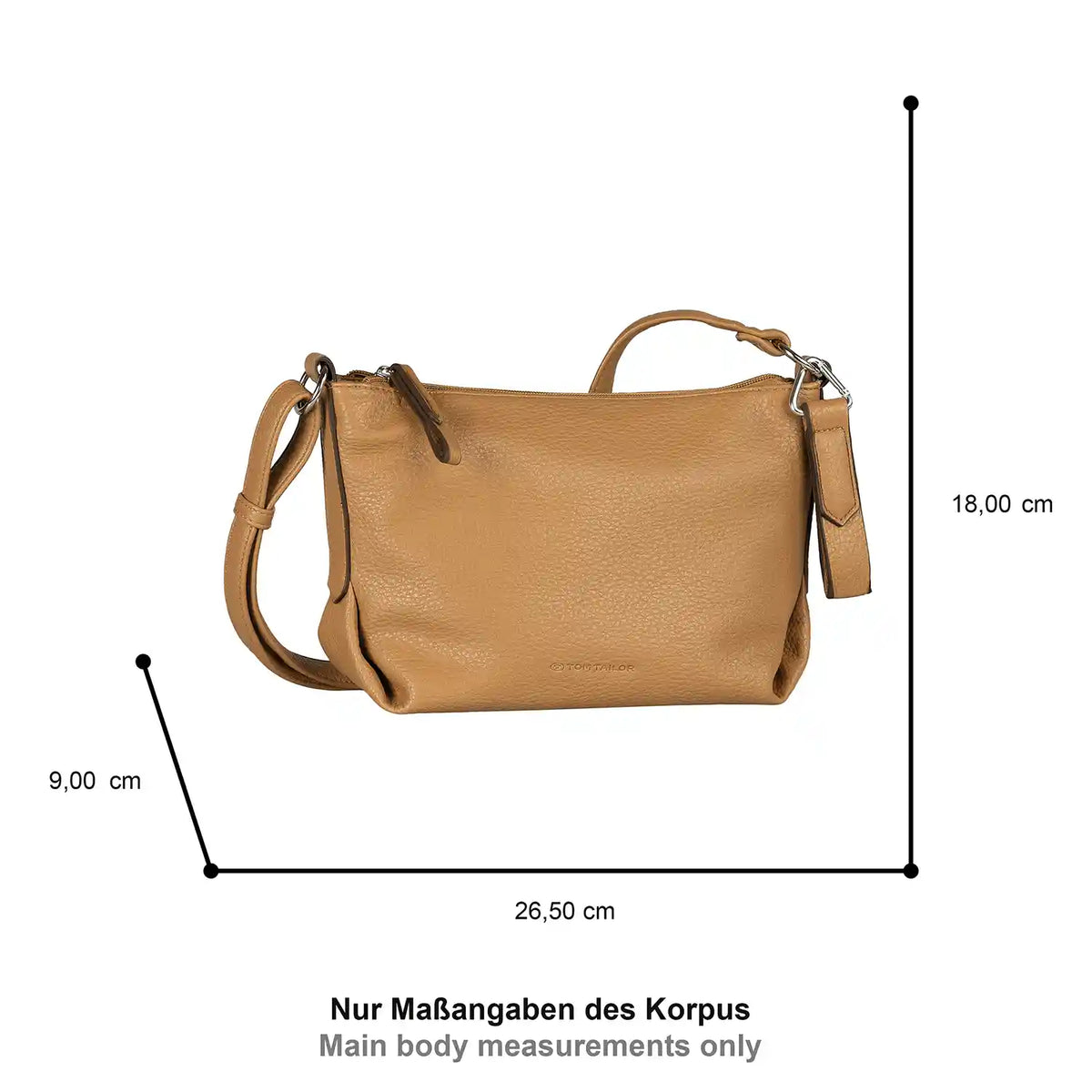 Tom Tailor Olive Cross Bag S 27 cm  - kleine praktische Umhängetasche