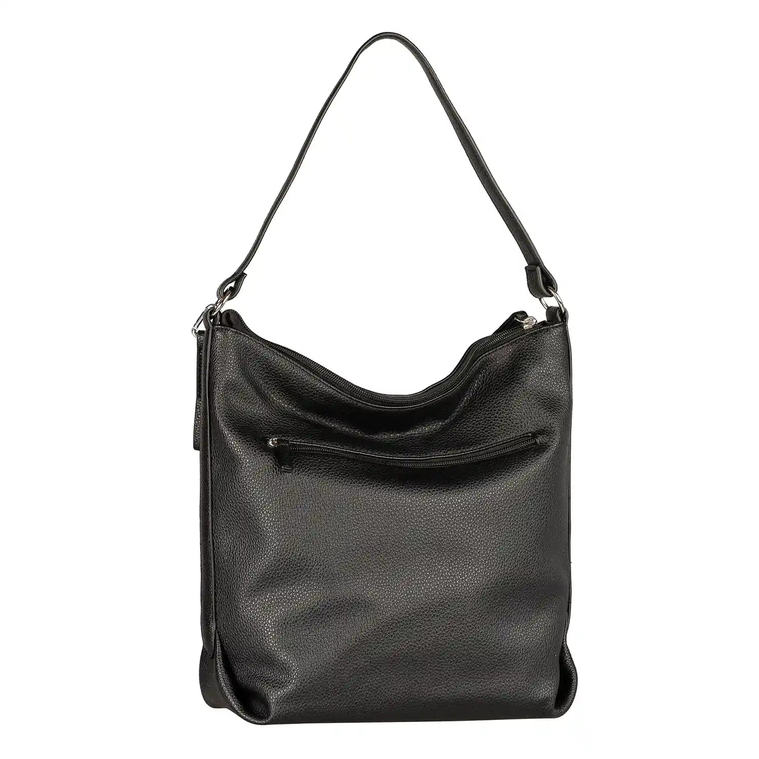 Rückseite der Tom Tailor Olive Hobo Bag M in Schwarz