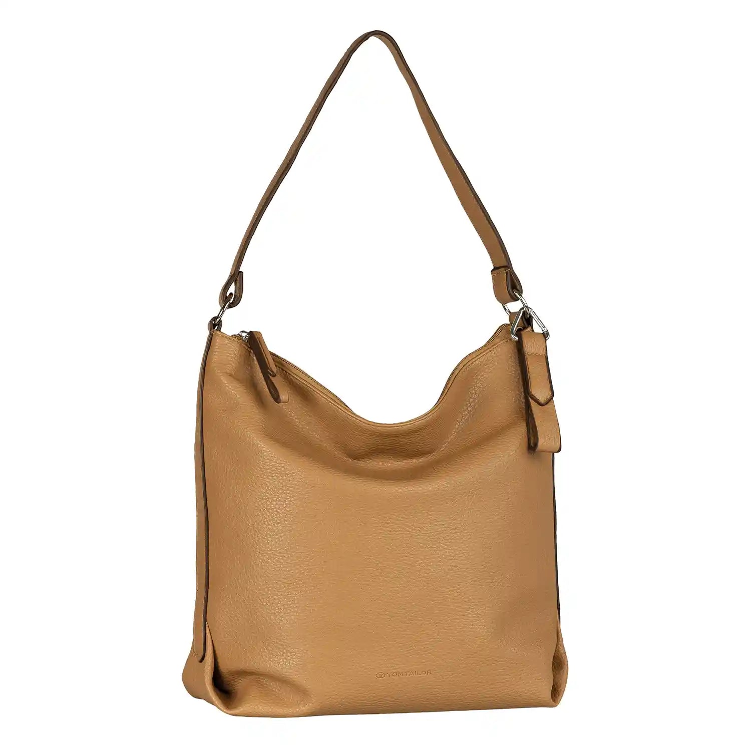 Tom Tailor Olive Hobo Bag Camel - Reißverschlusshauptfach und Henkel Detail