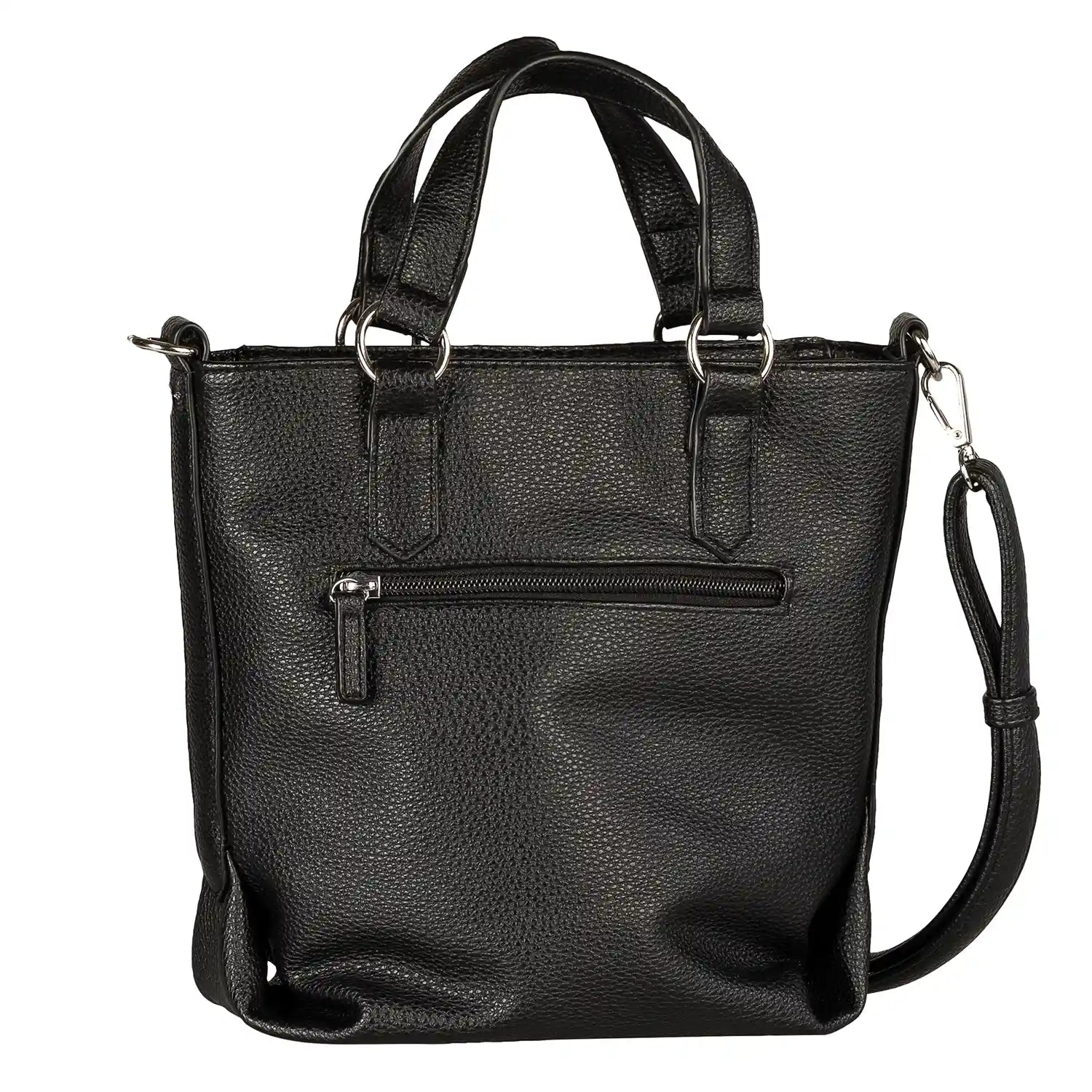 Rückseite der Tom Tailor Olive Zip Shopper S 26 cm - Black