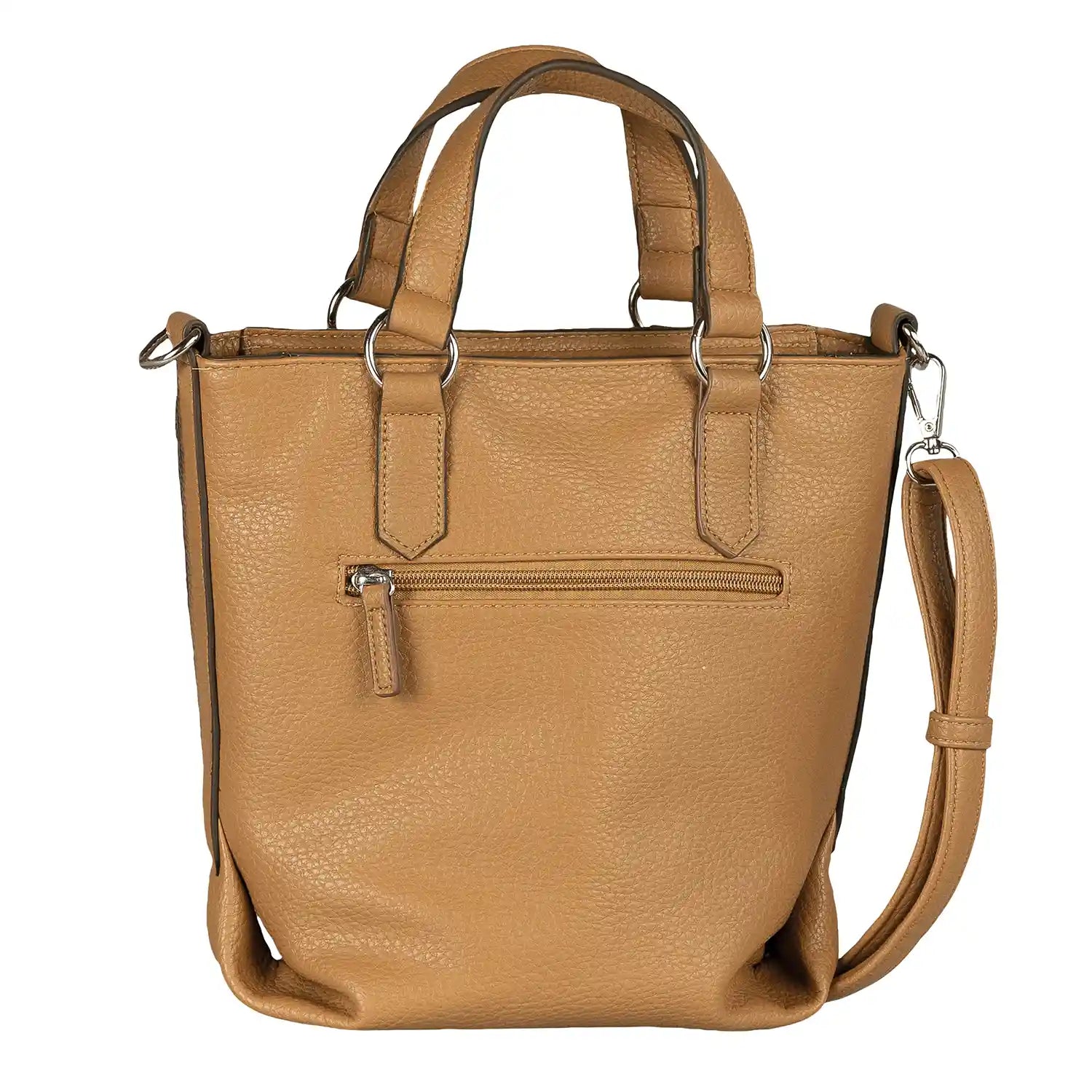 Ansicht hinten Tom Tailor Olive Zip Shopper mit Reißverschlussfach und Trageriemen