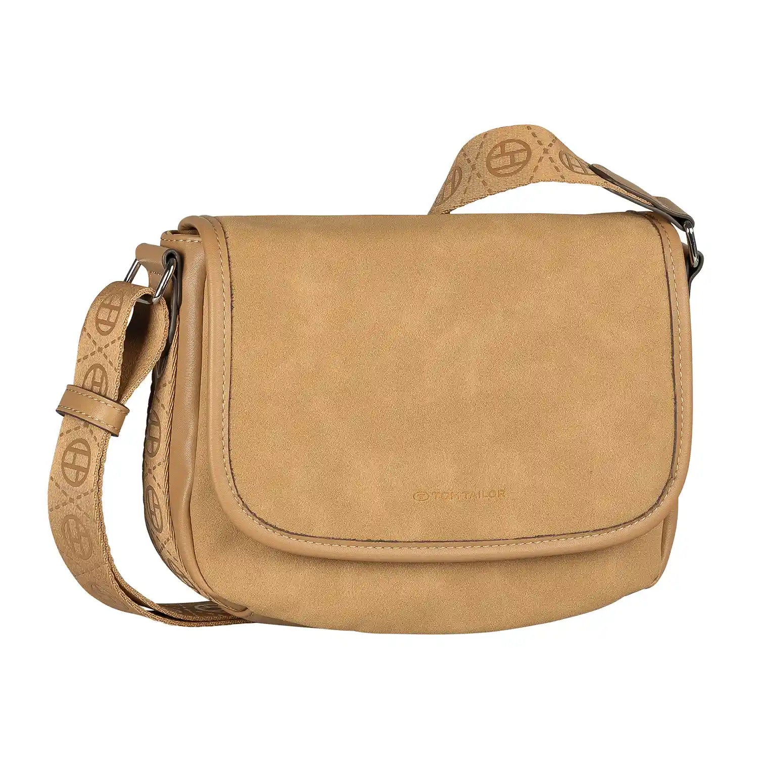 Tom Tailor Yara Saddle Bag in Camel - elegante Umhängetasche mit 24 cm Breite