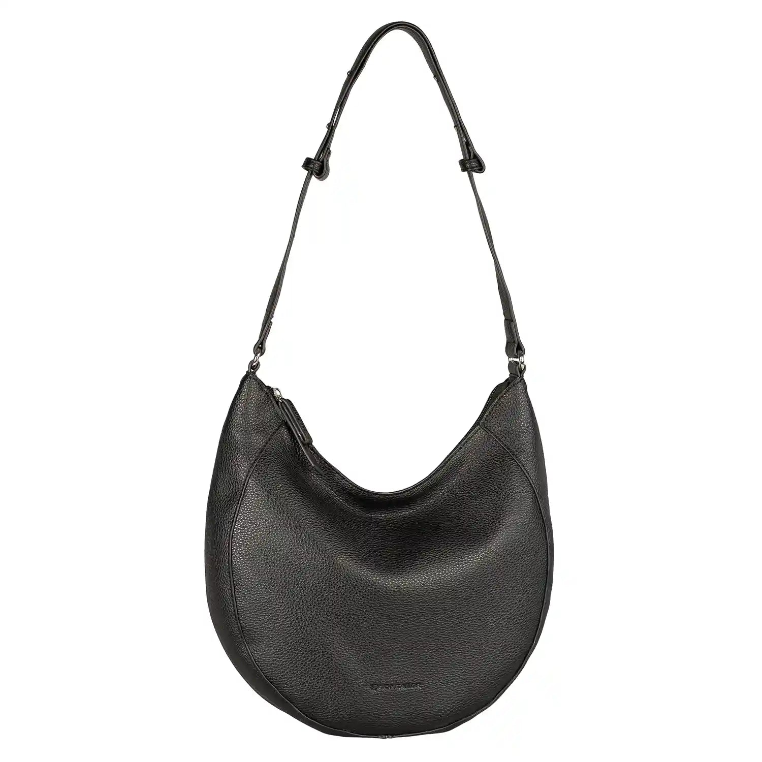 Tom Tailor Dahlia Hobo Bag M 31 cm Schwarz – Vorderansicht mit Logo